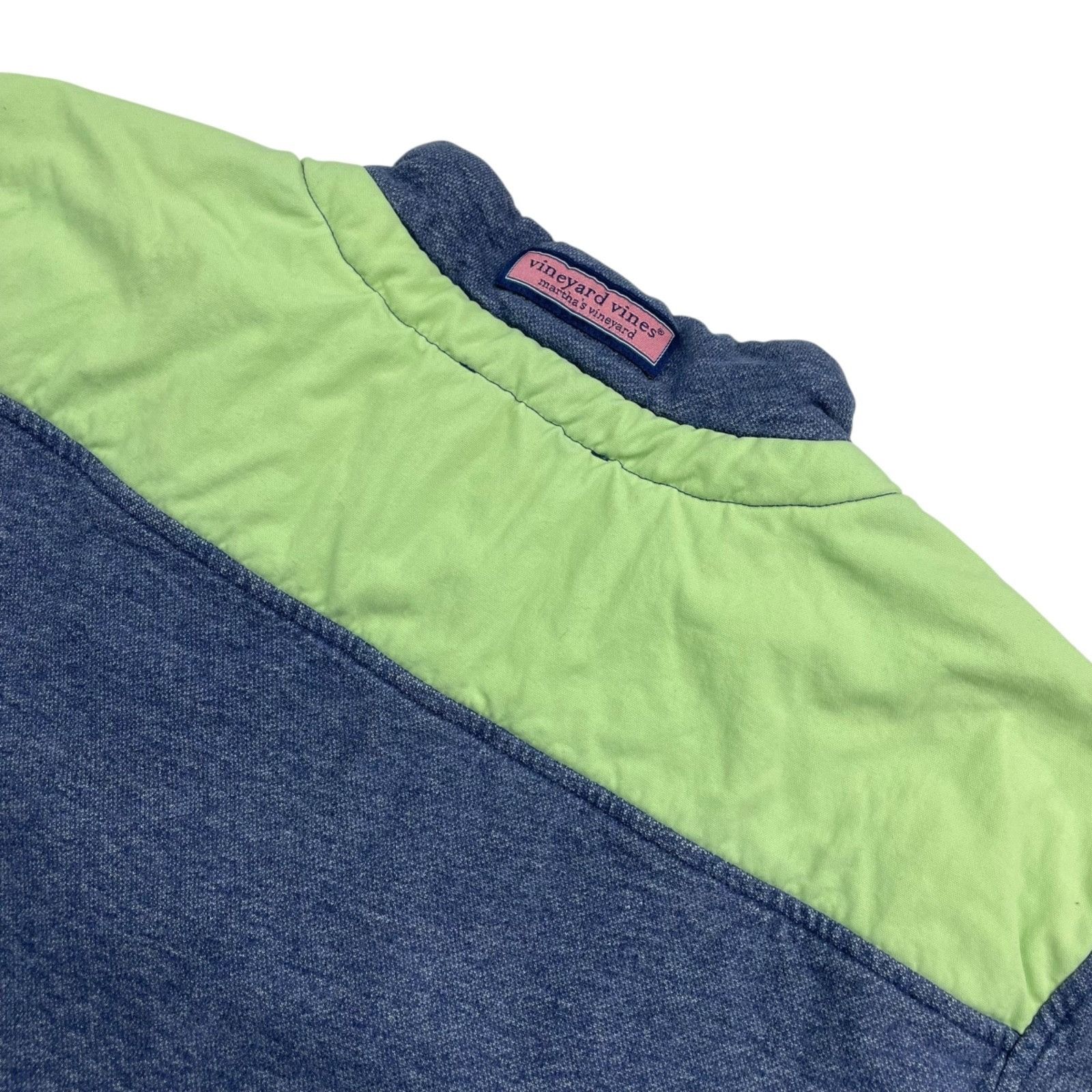 Vineyard Vines Vineyard Vines Men's Shep Shirt 1/4 Zip Pullover Blue/Green Size US L / EU 52-54 / 3 - 3 Thumbnail