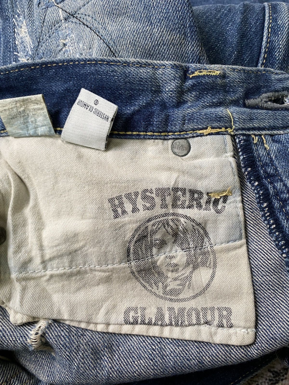 Hysteric Glamour Hysteric Glamour Japan Distressed Patchwork Selvedge Denim Size US 28 / EU 44 - 19 Thumbnail