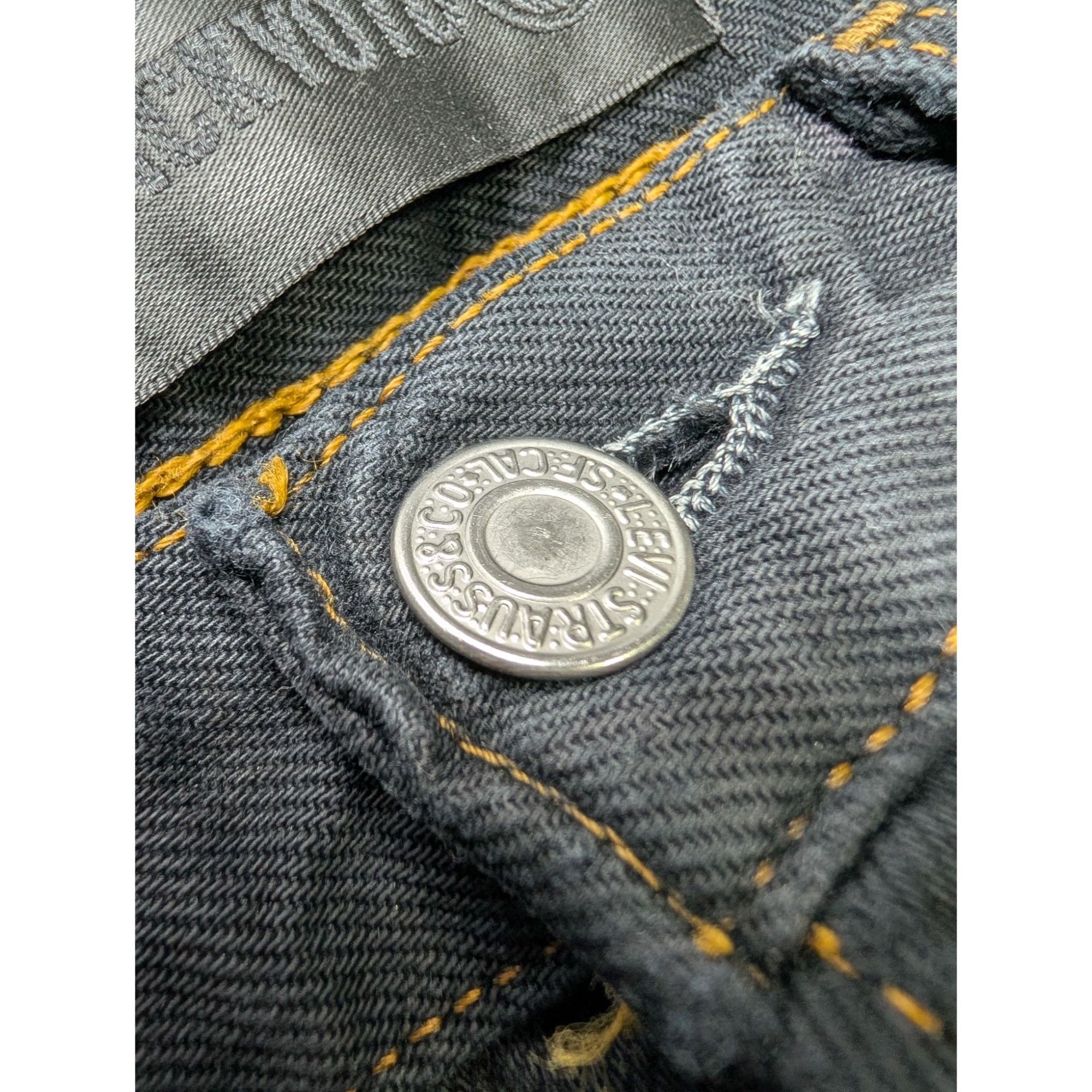 Levi's Levi's 501 Rework by Blackyoto Black Denim Jeans (Y1075) Size US 32 / EU 48 - 6 Thumbnail