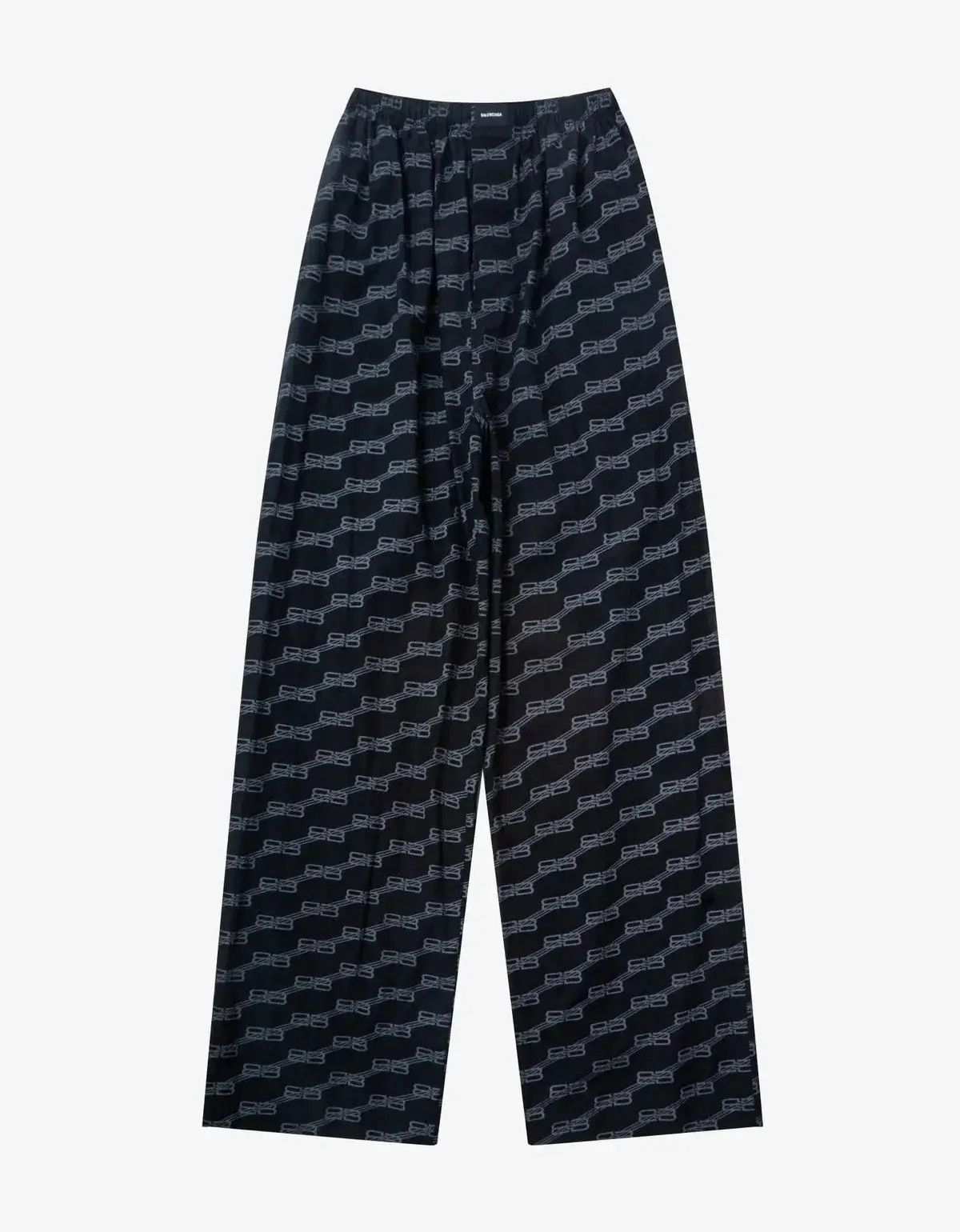 o1mt1gz0924 B Monogram Pyjama Pants in Black/Grey