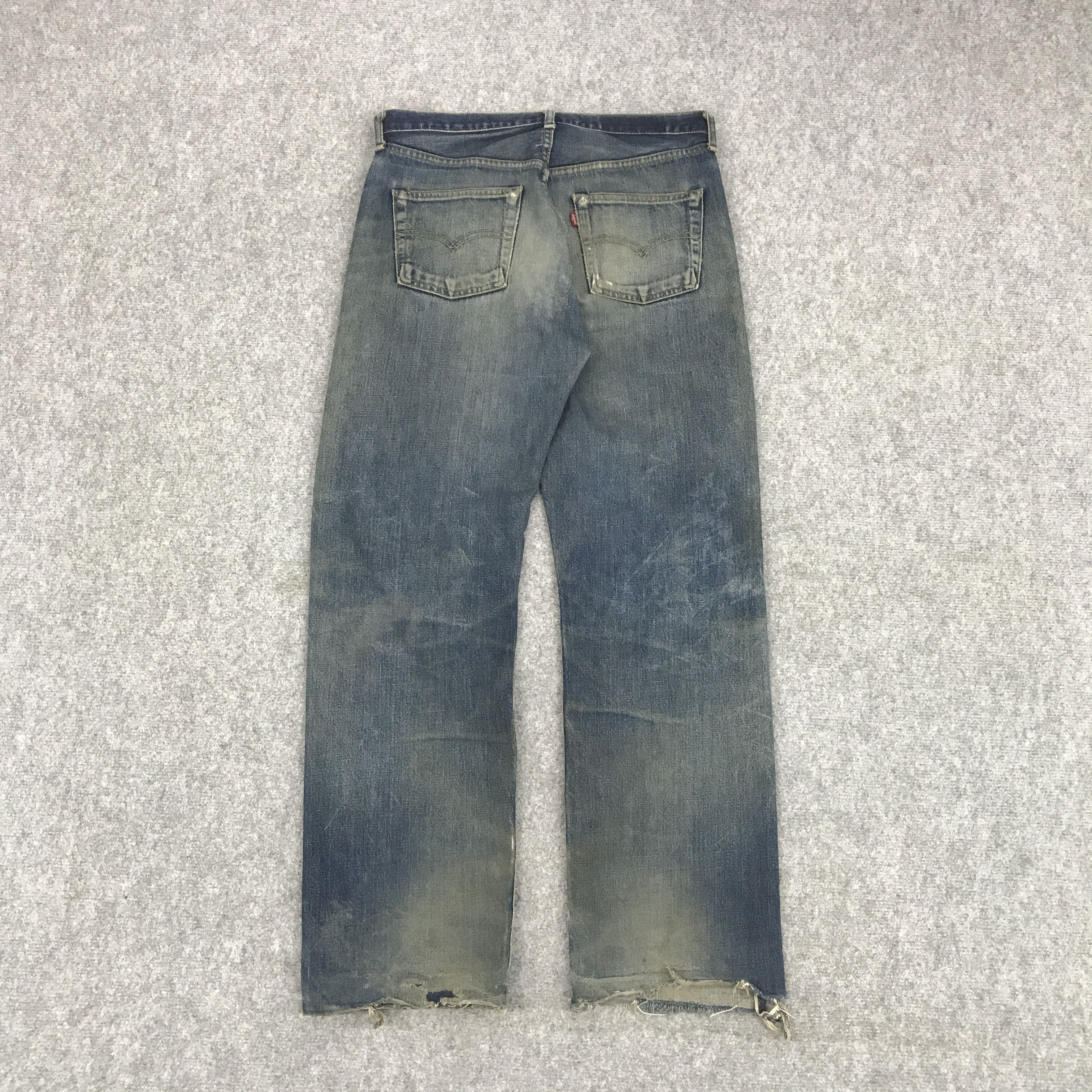 Japanese Brand × Levi's Vintage Clothing VTG🔥LEVI'S BIG E JAPAN SELVAGE DENIM DISTRESSED JEANS Size US 32 / EU 48 - 2 Thumbnail