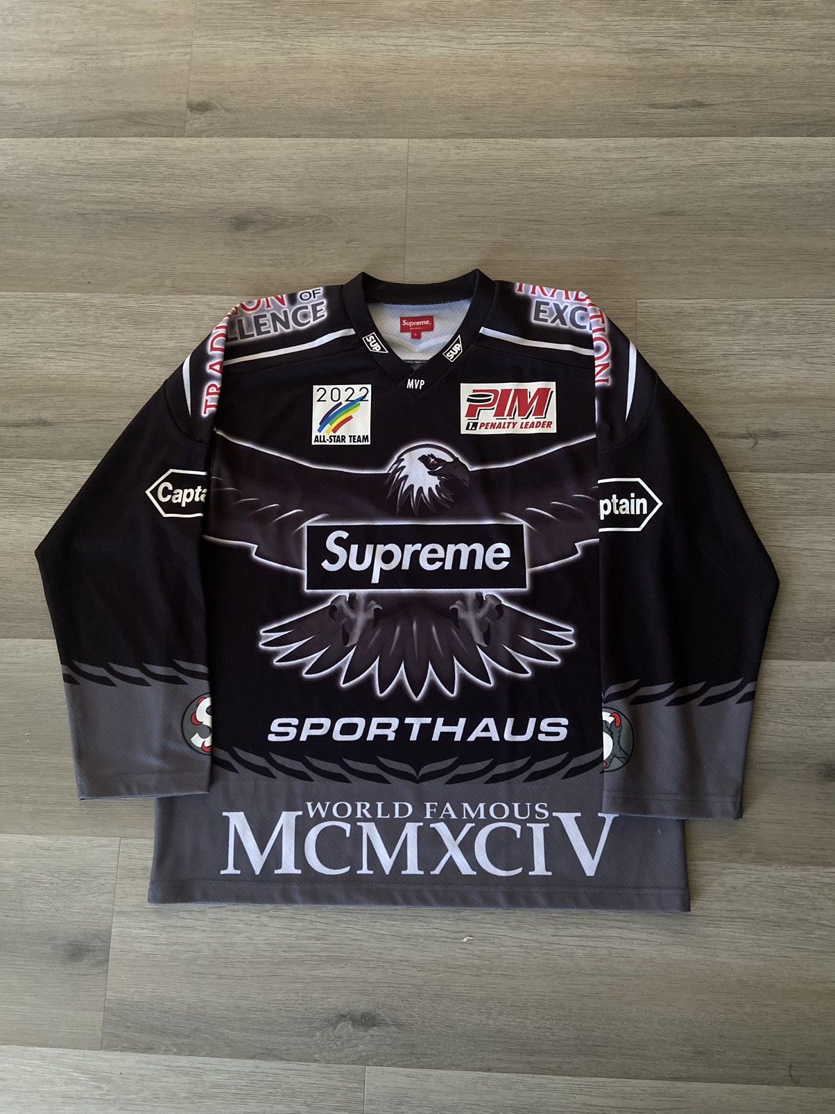 トップス Supreme Eagle Hockey Jersey Supreme Eagle Hockey Jersey Lucky Size L (SS22) Box Logo