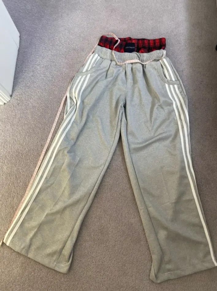 Japanese Brand Grey Double Waist Boxer Baggy Sweatpants Size US 30 / EU 46 - 2 Thumbnail