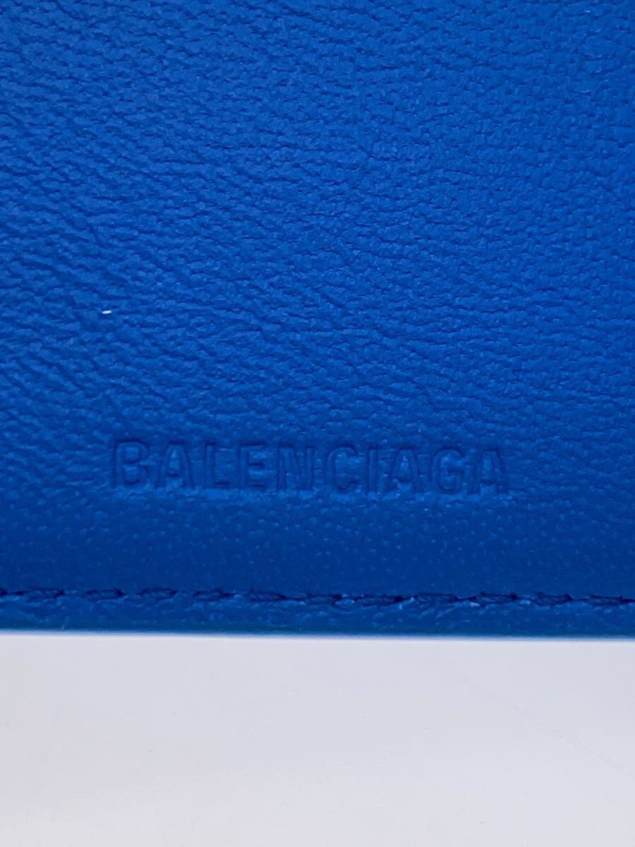 Balenciaga Balenciaga Leather Bi-Fold Wallet Blue Size ONE SIZE - 3 Thumbnail