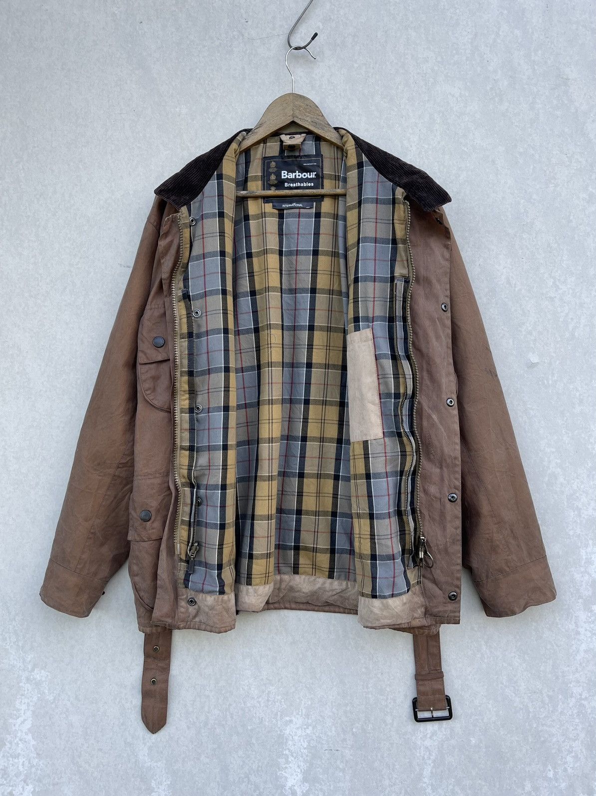 Barbour 🔥RARE🔥BARBOUR MEN'S "BREATHABLES" INTERNATIONAL WAXED JACKET Size US XL / EU 56 / 4 - 5 Thumbnail