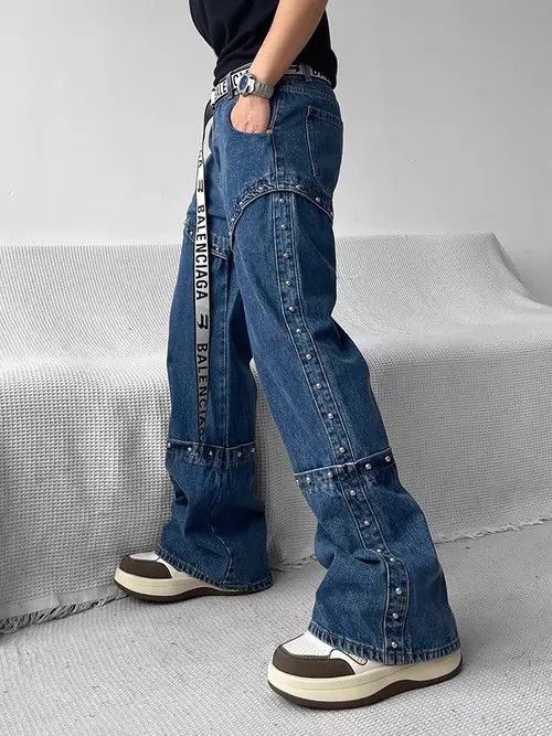 Japanese Brand Retro punk denim pants Size US 31 - 2 Thumbnail