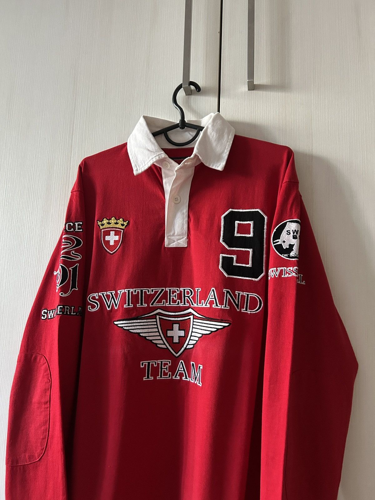 K-Swiss Vintage Switzerland Team Swiss Bull big logo rugby jersey Size US M / EU 48-50 / 2 - 3 Thumbnail