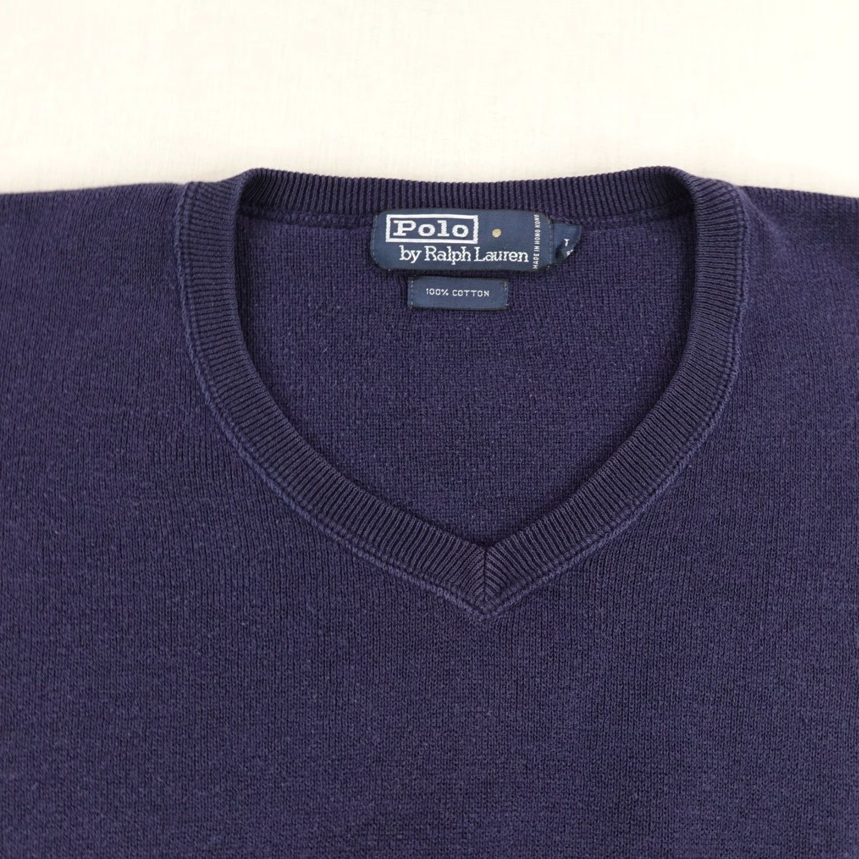 Polo Ralph Lauren Vintage Polo Ralph Lauren Sweater Pullover Long Sleeve Men's Large Blue Cotton 90s Classic Preppy Size US L / EU 52-54 / 3 - 2 Thumbnail