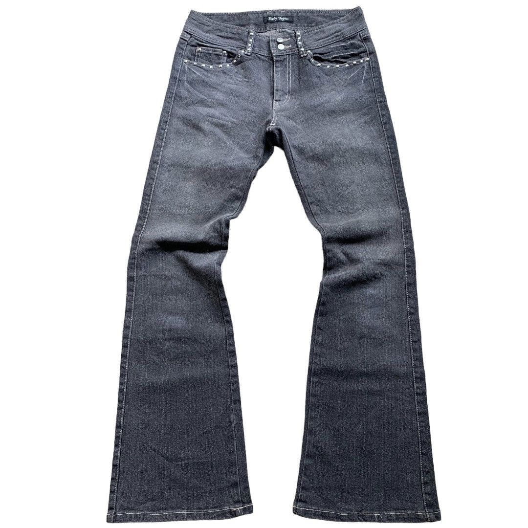 image of Archival Clothing Daily Topic Flared Jeans in Grey, Men's (Size 28)