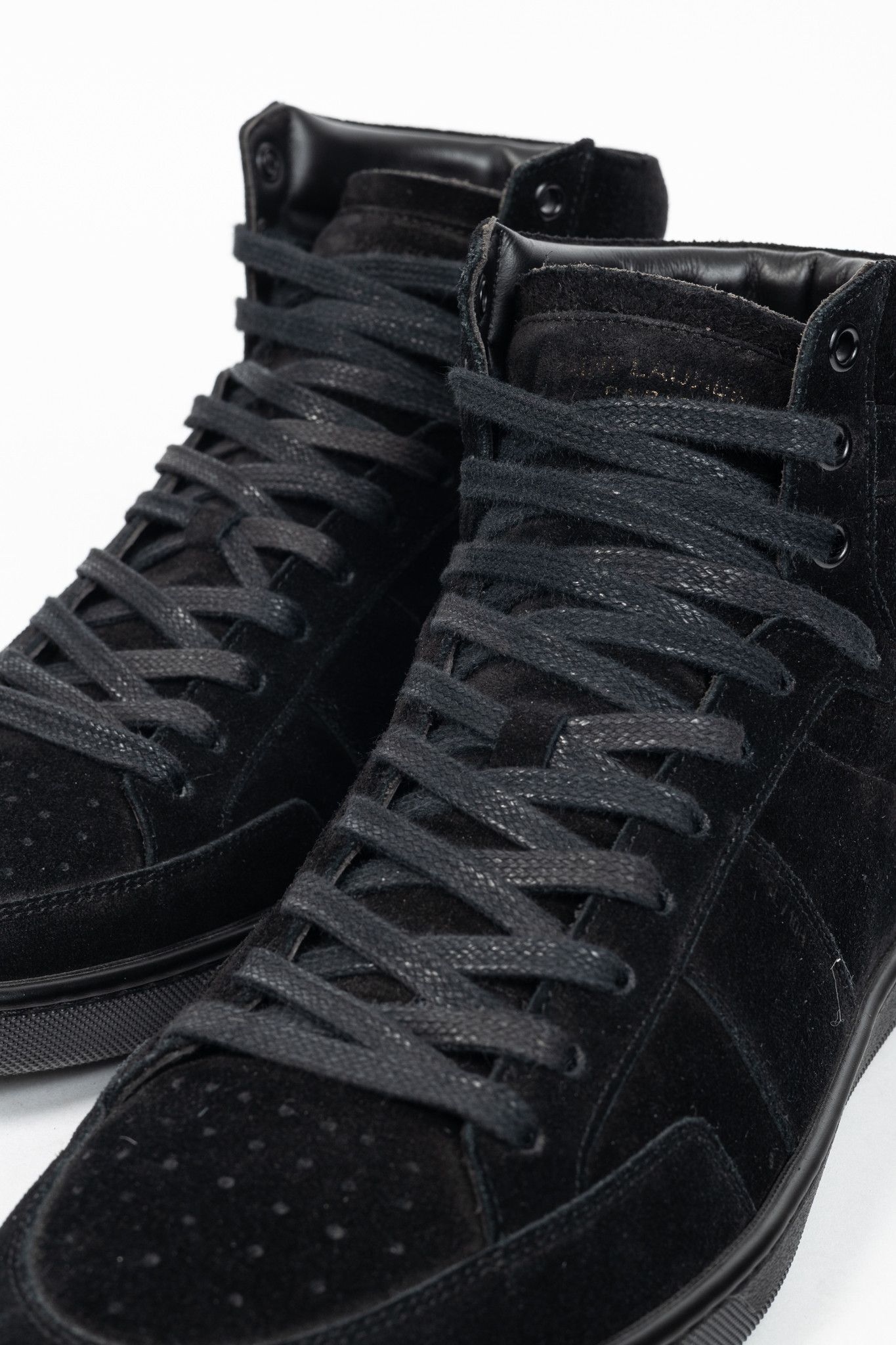 Saint Laurent Paris Saint Laurent SL/10H Suede Court Classic High-Top Sneakers Size US 10 / EU 43 - 7 Thumbnail