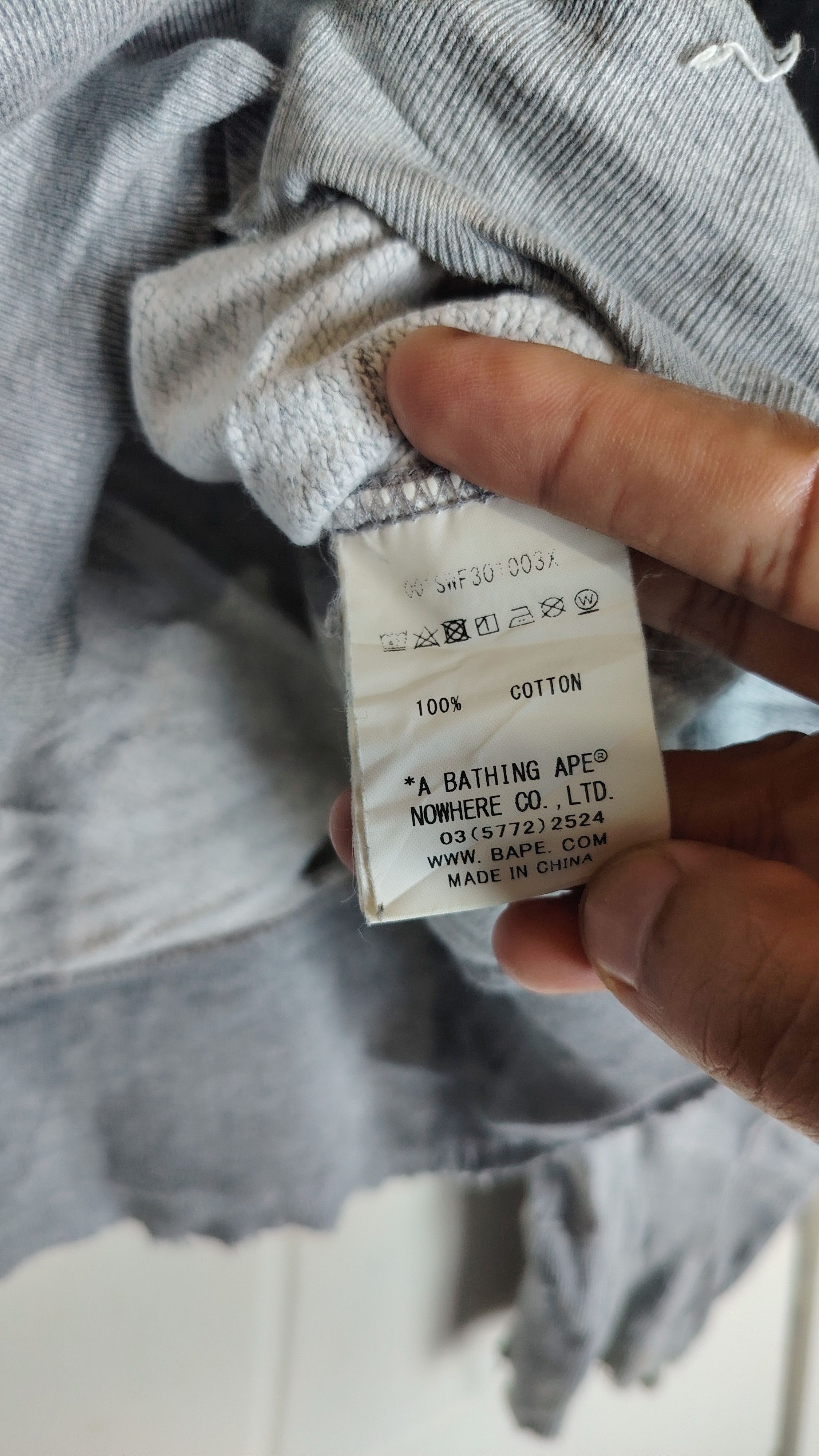 Bape A BATHING APE Distressed Size US L / EU 52-54 / 3 - 10 Thumbnail