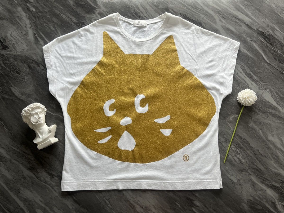 Ne-Net Ne-net : Nya Cat Gold Big Face Logo OVP AOP Size US XL / EU 56 / 4 - 1 Thumbnail
