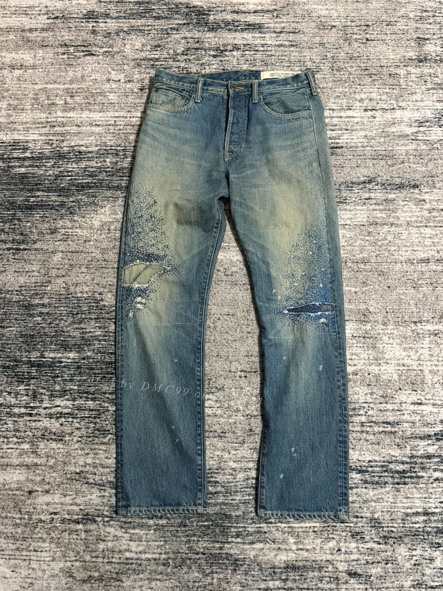 Kapital KAPITAL 14oz Monkey Cisco Sashiko Jeans Size US 34 / EU 50 - 1 Thumbnail