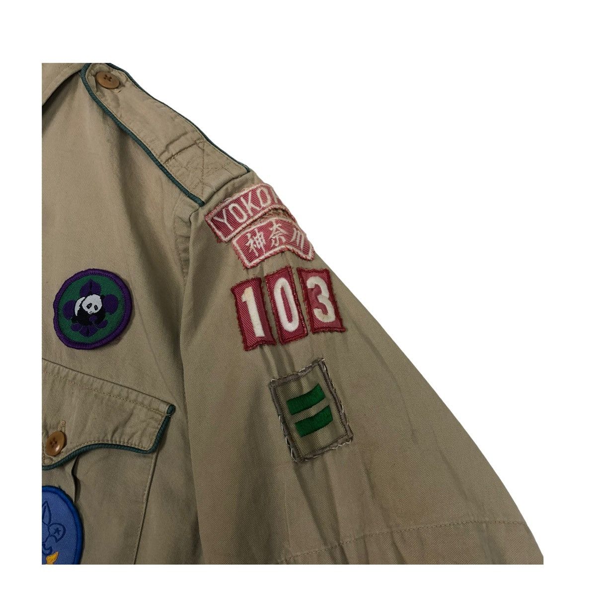 Ralph Lauren × Vintage 💥BOY SCOUT BY RL JAPAN FULL PATCH SHIRT Size US S / EU 44-46 / 1 - 9 Thumbnail