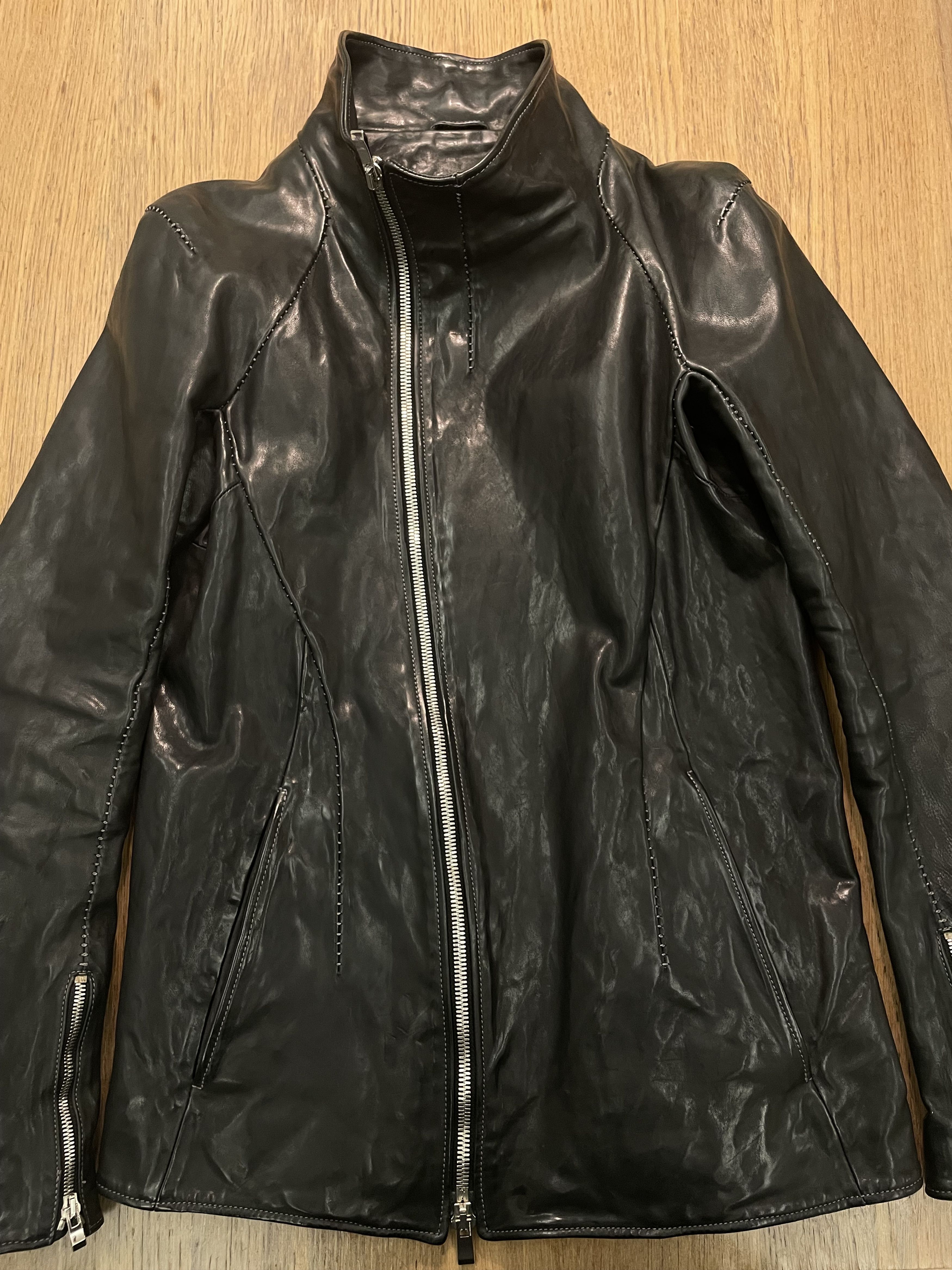 Incarnation Bias zip darts shoulder horse leather jacket Size US S / EU 44-46 / 1 - 6 Thumbnail
