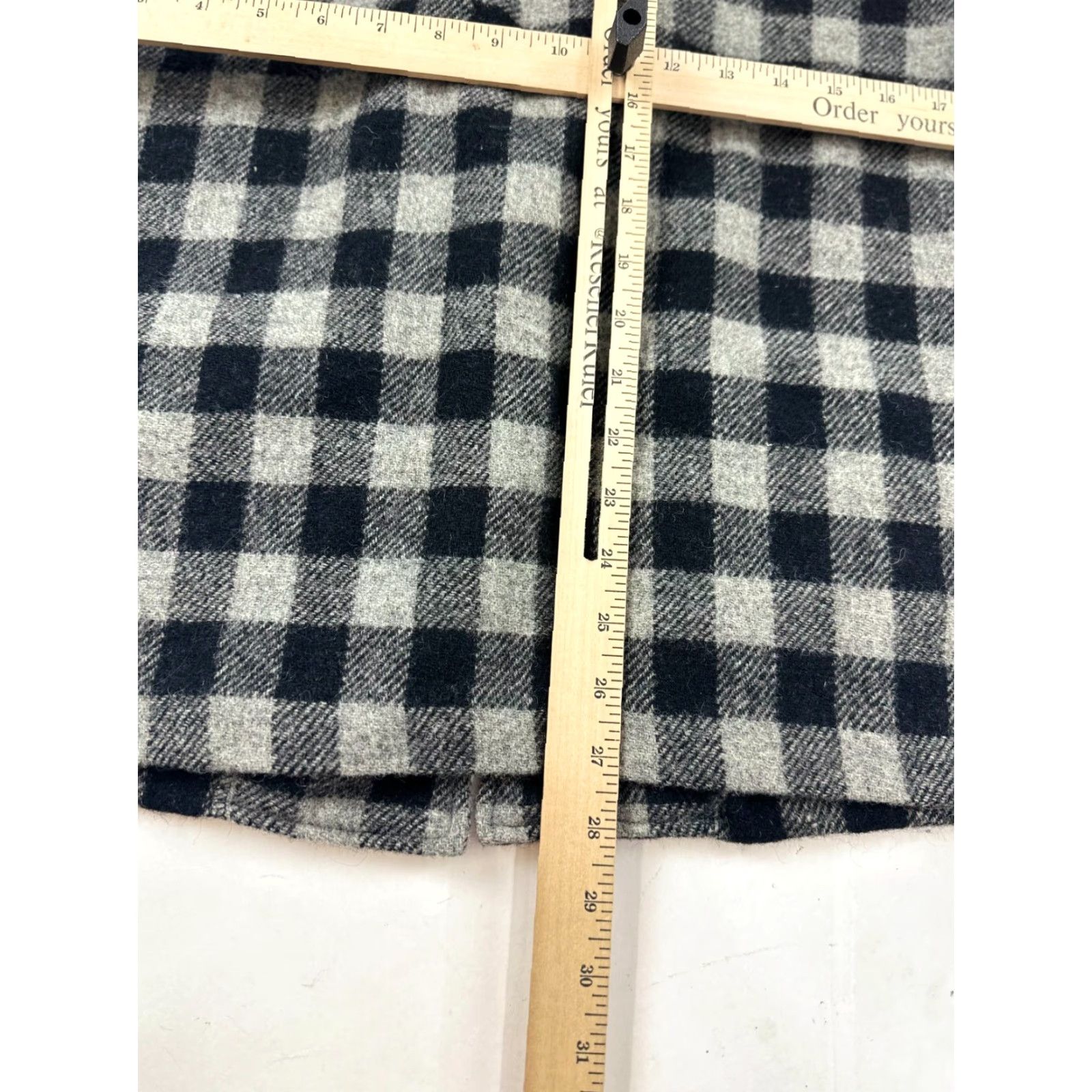 Toffs Toffs Blazer Womens 5/6 Black Gray Check Wool Long Sleeve Single Breasted Button Short Size S / US 4 / IT 40 - 7 Thumbnail