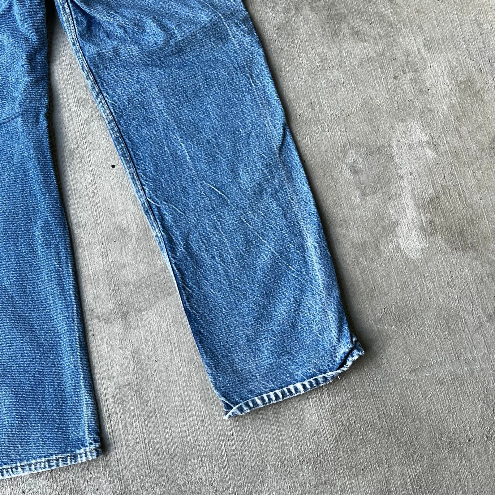 Carhartt × Vintage Carhartt faded blue denim double knee work carpenter pants Size US 31 - 9 Thumbnail