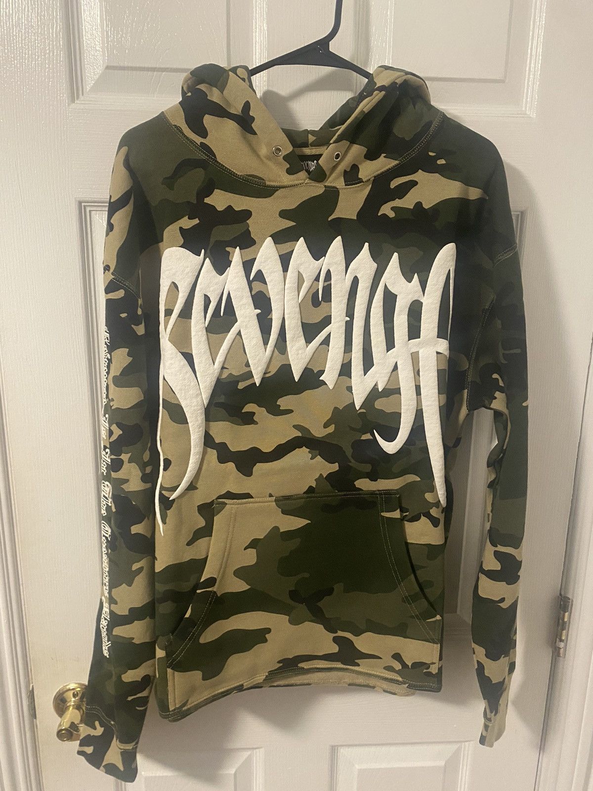 Revenge X Camo Hoodie Tops