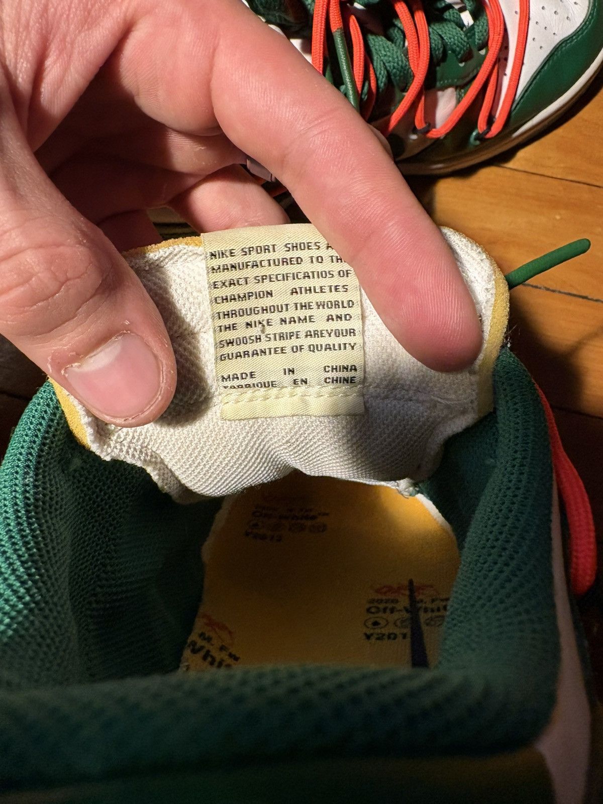 Nike × Off-White Off White Dunk Low “Pine Green” Size US 7 / EU 40 - 13 Thumbnail