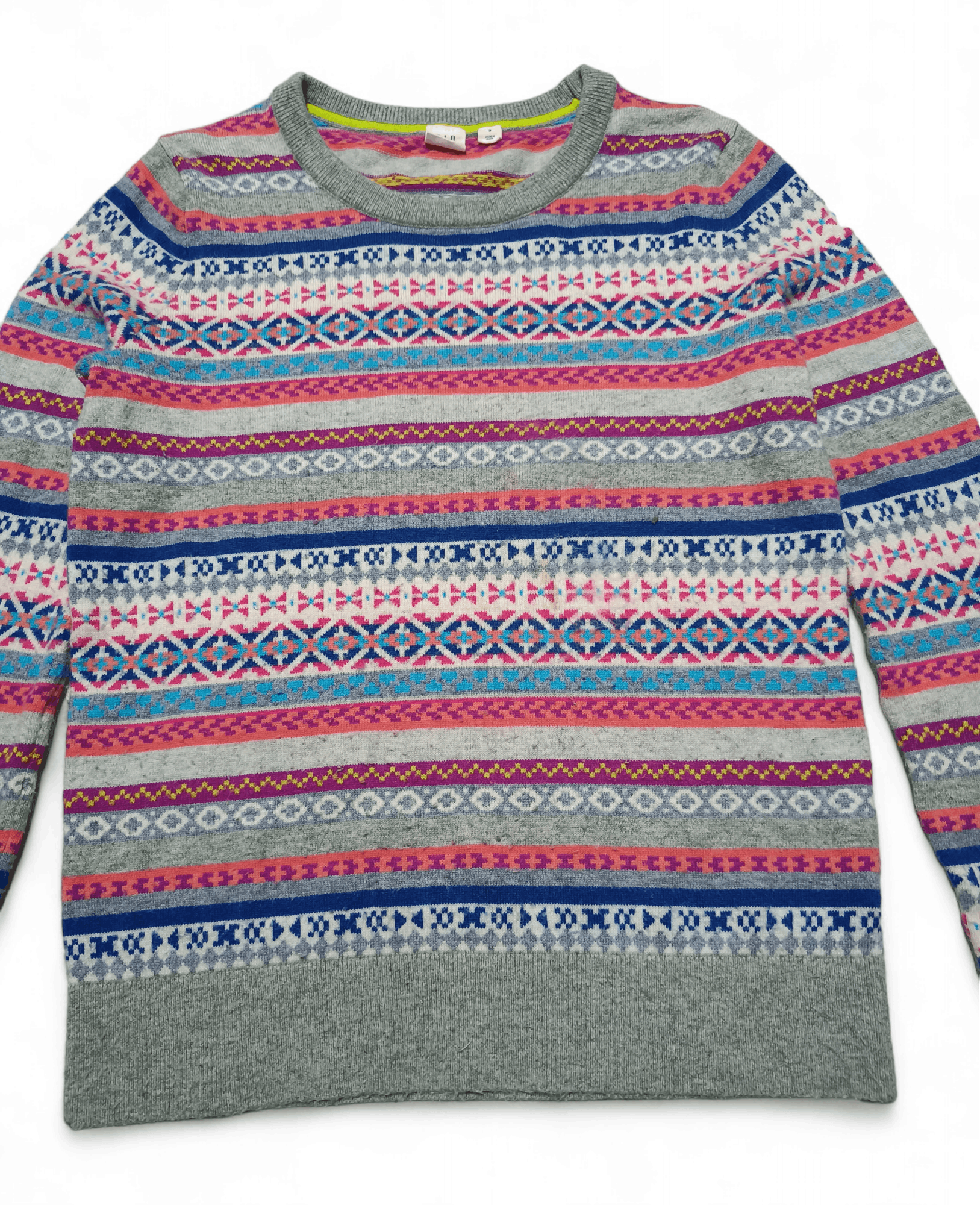 Gap Vintage GAP Women's Ethnic Stiped Motifs Knit Sweater Size S / US 4 / IT 40 - 3 Thumbnail
