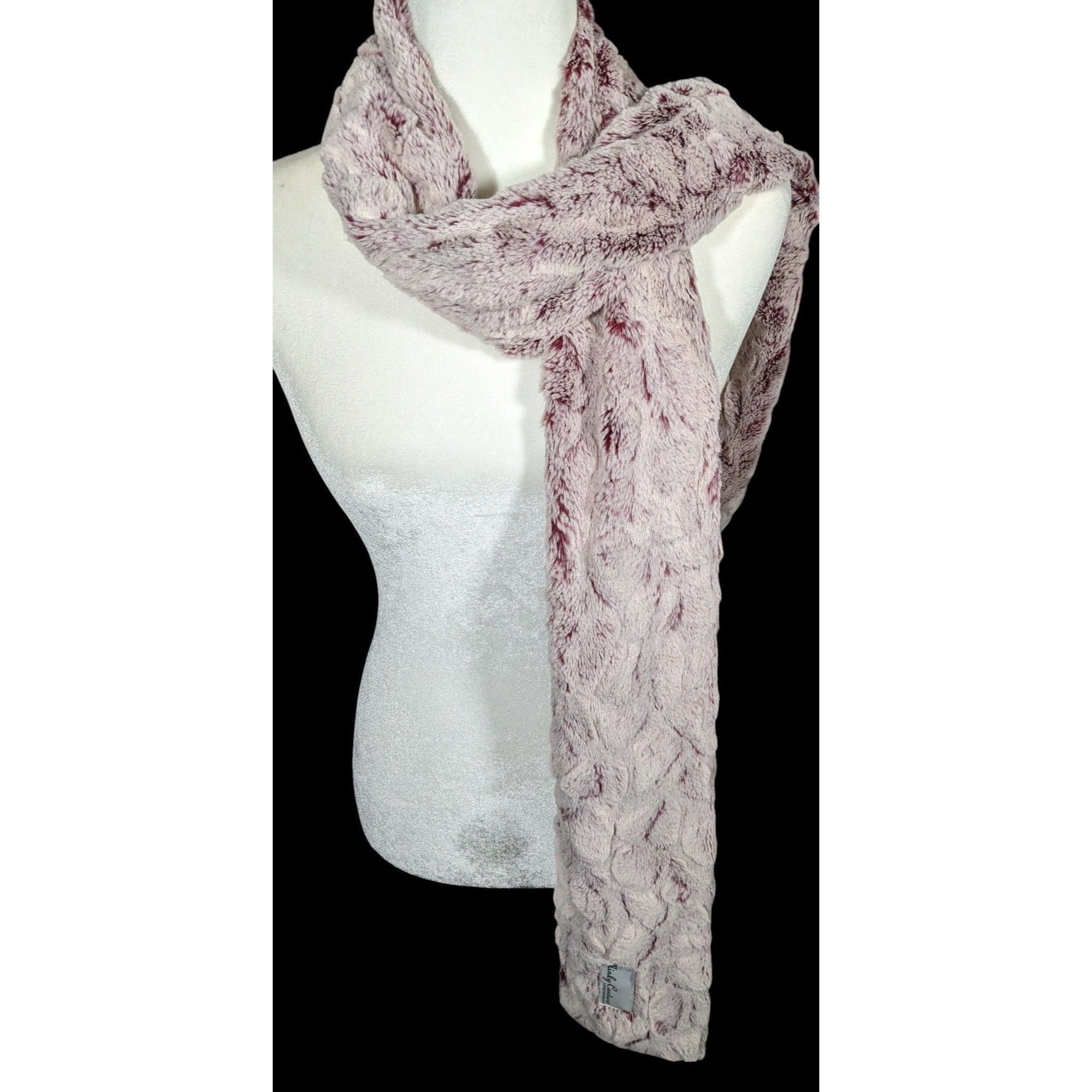 Other Minky Couture Pink Textured Plush Scarf Size ONE SIZE - 1 Thumbnail