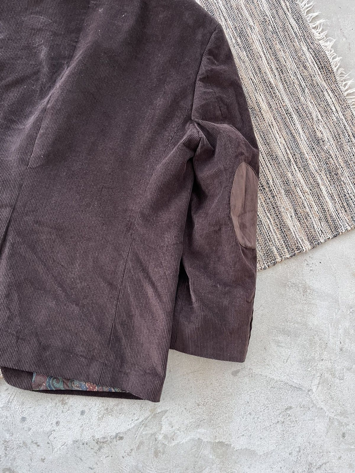 Polo Ralph Lauren Vintage Polo Ralph Lauren Brown Corduroy Blazer Avantgarde Size 44R - 14 Thumbnail
