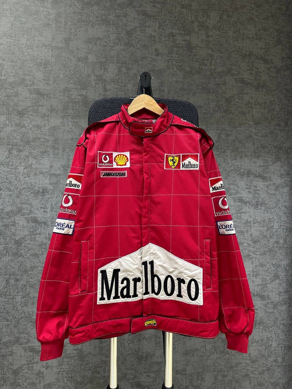 Ferrari × Vintage Vintage Ferarri Marlboro Racing Red Formula Uno Jacket Size US L / EU 52-54 / 3 - 1 Thumbnail
