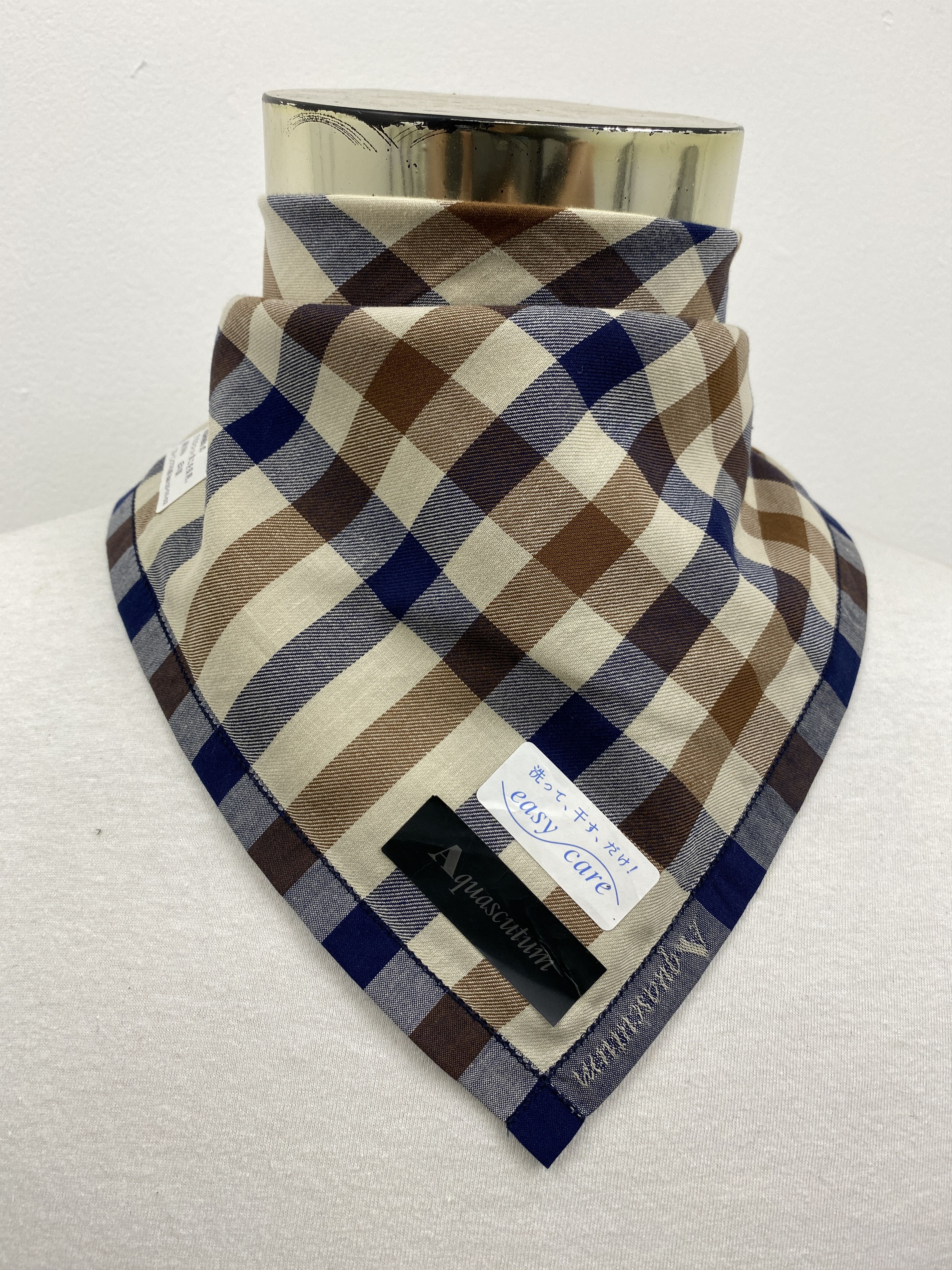 Aquascutum Vintage Aquascutum Handkerchief / Neckwear / Bandana HKC0443 Size ONE SIZE - 2 Thumbnail