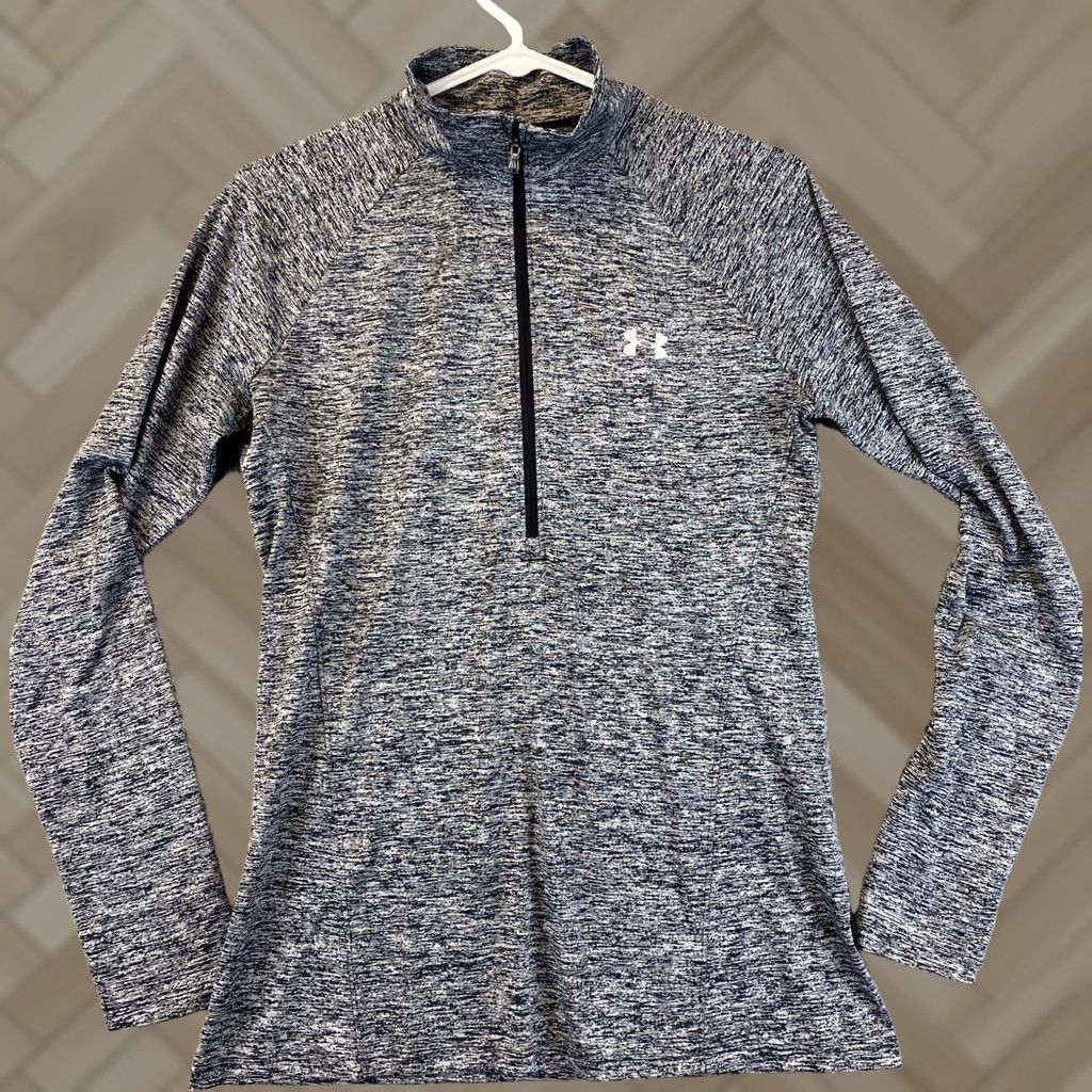 Under Armour Under Armour Pullover Shirt Women M Gray 1/2 Zip Breathable Long Sleeve Activewear Casual Jacket Sports Size M / US 6-8 / IT 42-44 - 1 Thumbnail