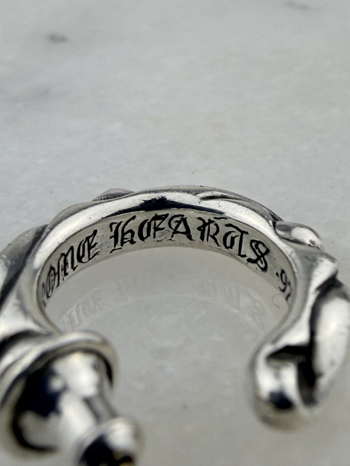 Chrome Hearts CHROME HEARTS HOOP SCROLL EARRING Size ONE SIZE - 6 Thumbnail