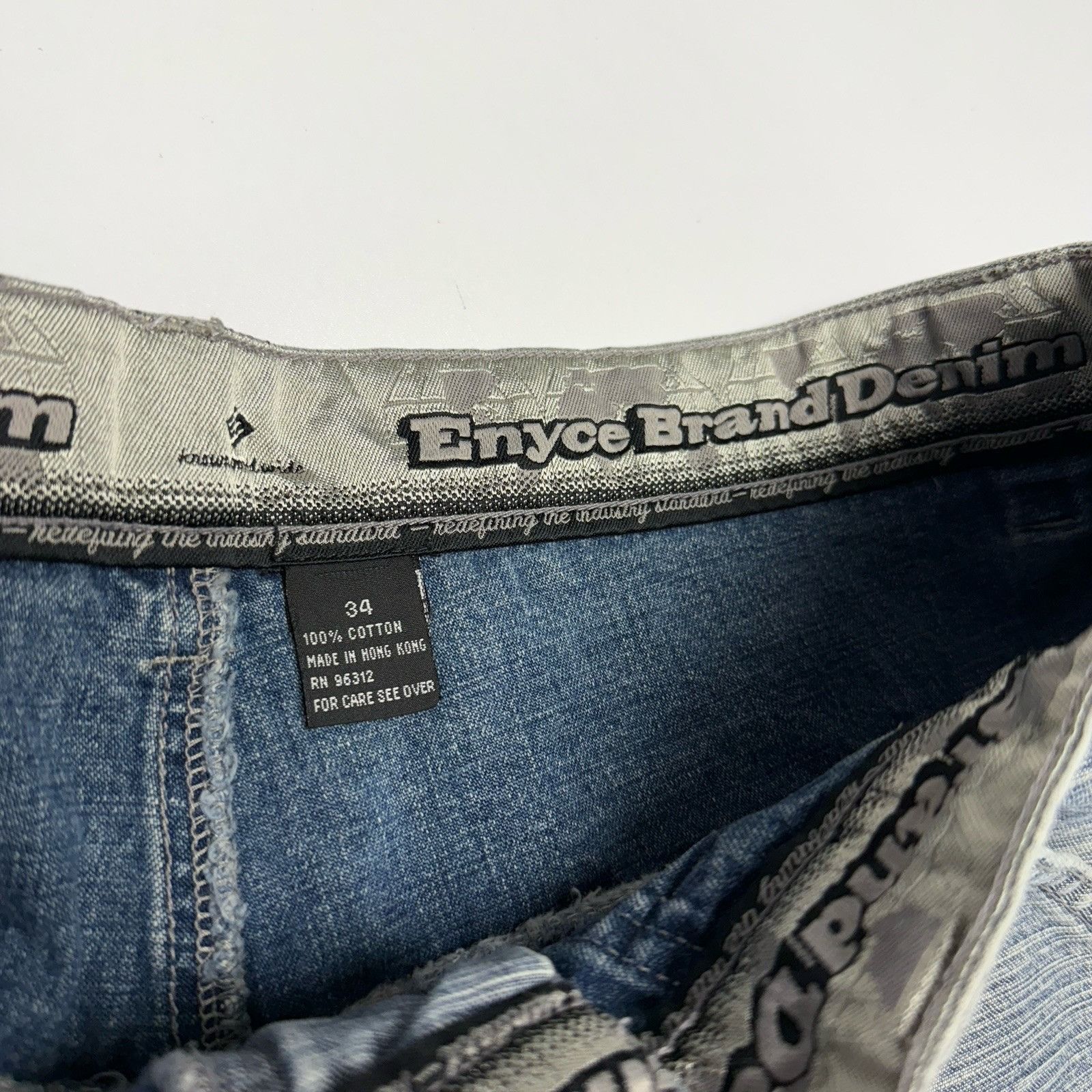 Enyce × Vintage Vintage ENYCE Jeans Mens 34 Baggy Skate Grunge Y2K Wide Leg Size US 34 / EU 50 - 7 Thumbnail