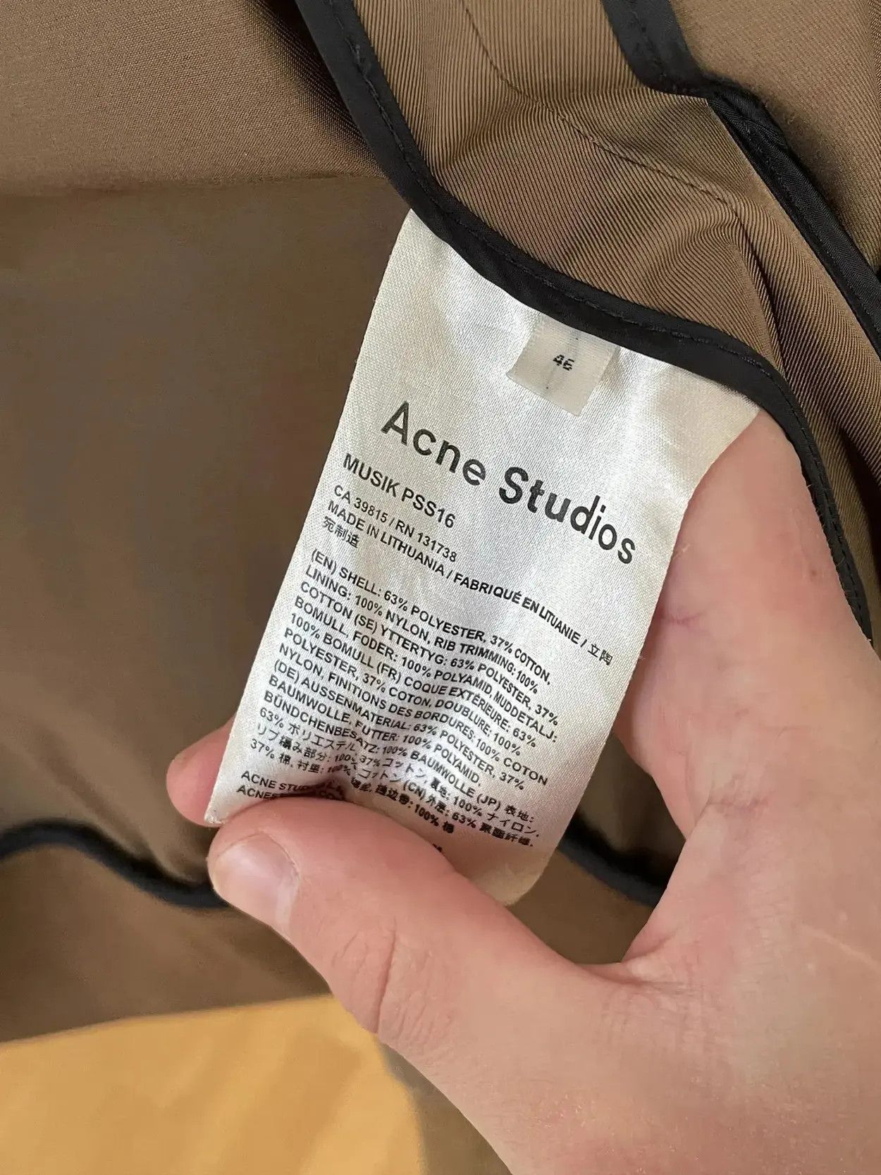 Acne Studios ACNE STUDIOS Jacket Bomber Harrington Style Coat Brown Size US S / EU 44-46 / 1 - 5 Thumbnail