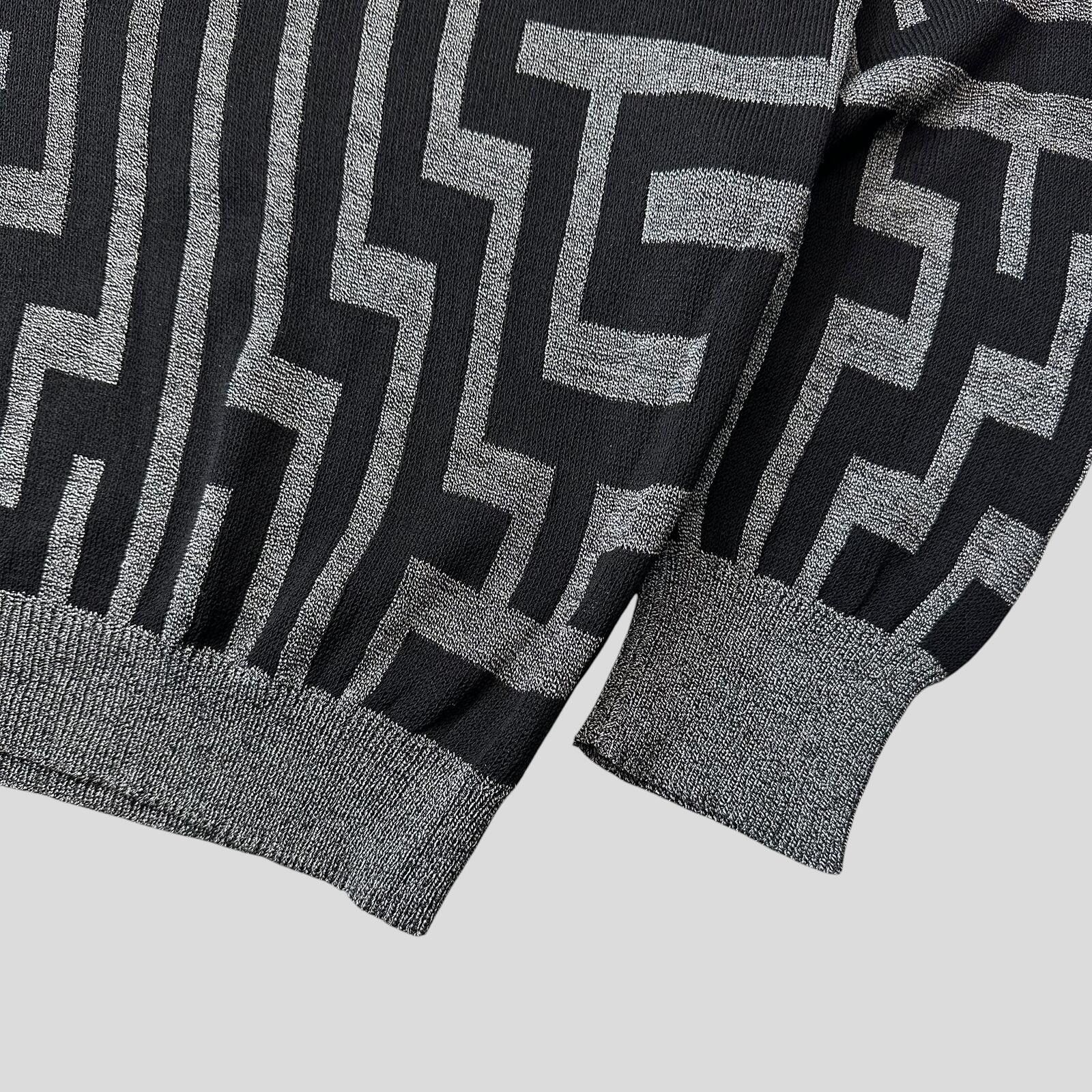 Versace Gianni Versace 90’s Greca Key Pattern Wool Knit - IT54 Size US L / EU 52-54 / 3 - 3 Thumbnail