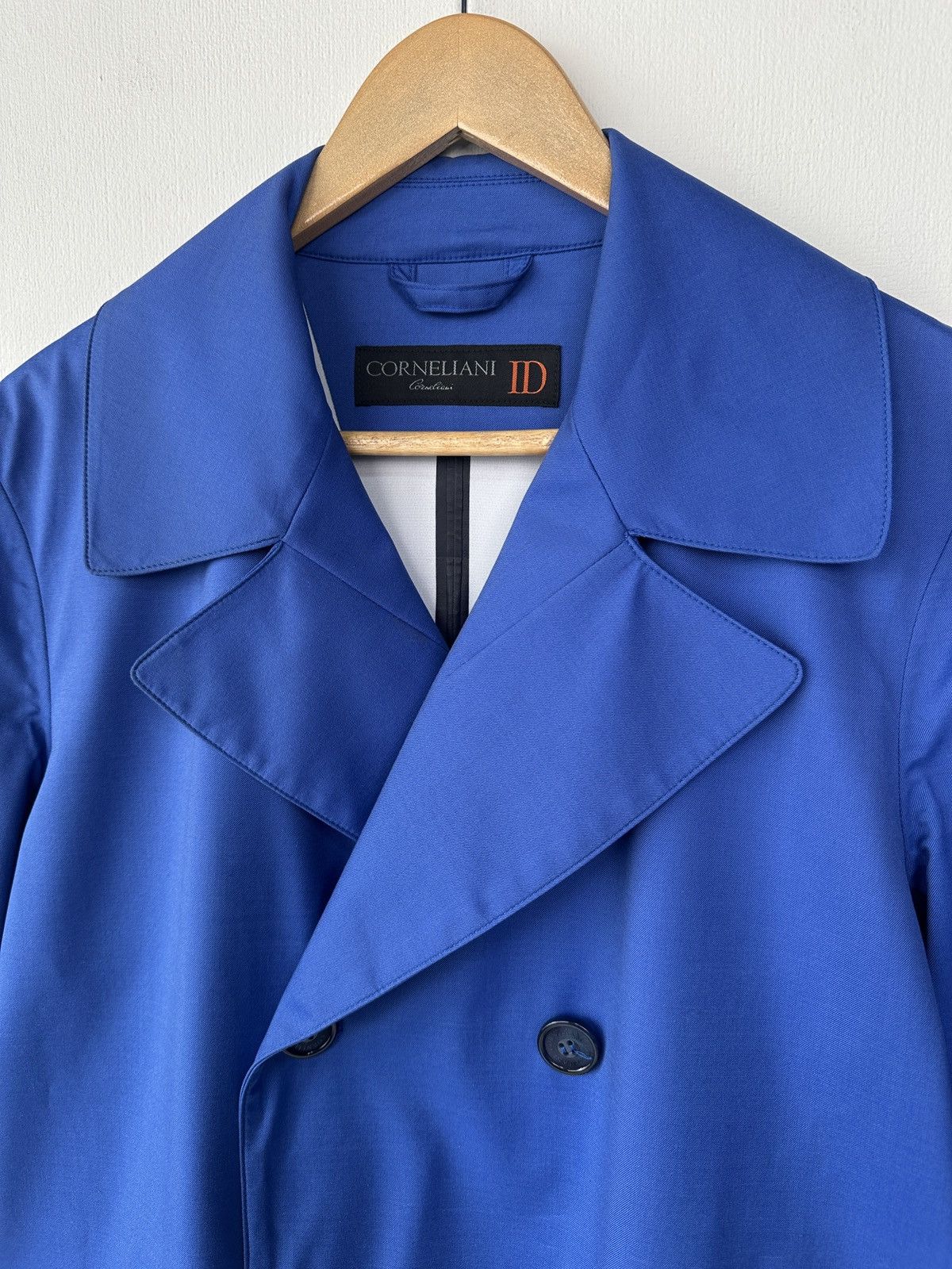 Corneliani CORNELIANI ID Blue Trench Coat Oneforthree Waterproof Jacket Size US S / EU 44-46 / 1 - 8 Thumbnail