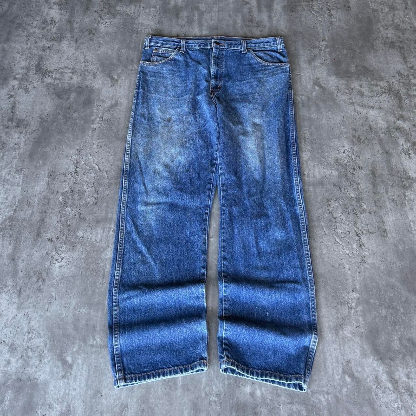 Carhartt × Dickies × Vintage Vintage Y2K Carhartt Style Baggy Carpenter Denim Jeans Size US 37 - 2 Thumbnail