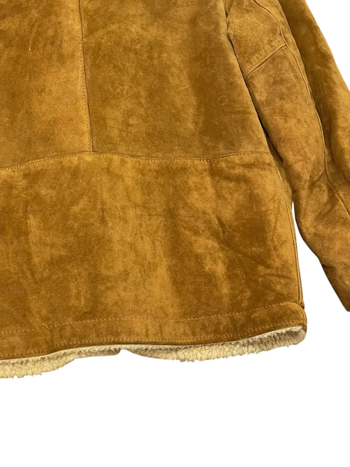 Schott Suede Leather Vtg Schott Western Shearling Sherpa Jacket 1🟦 Size US M / EU 48-50 / 2 - 10 Thumbnail