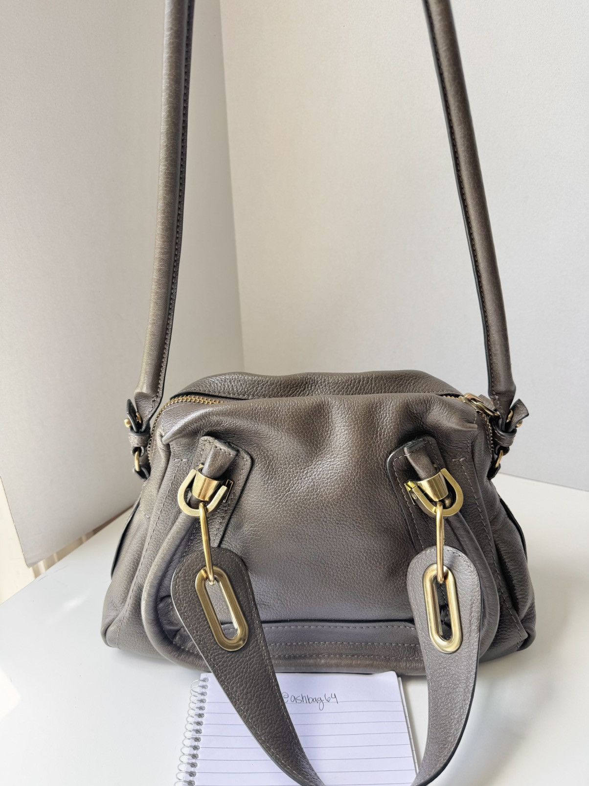 Chloe Chloé Paraty Medium Satchel – Gray with Auth Card Size ONE SIZE - 4 Thumbnail