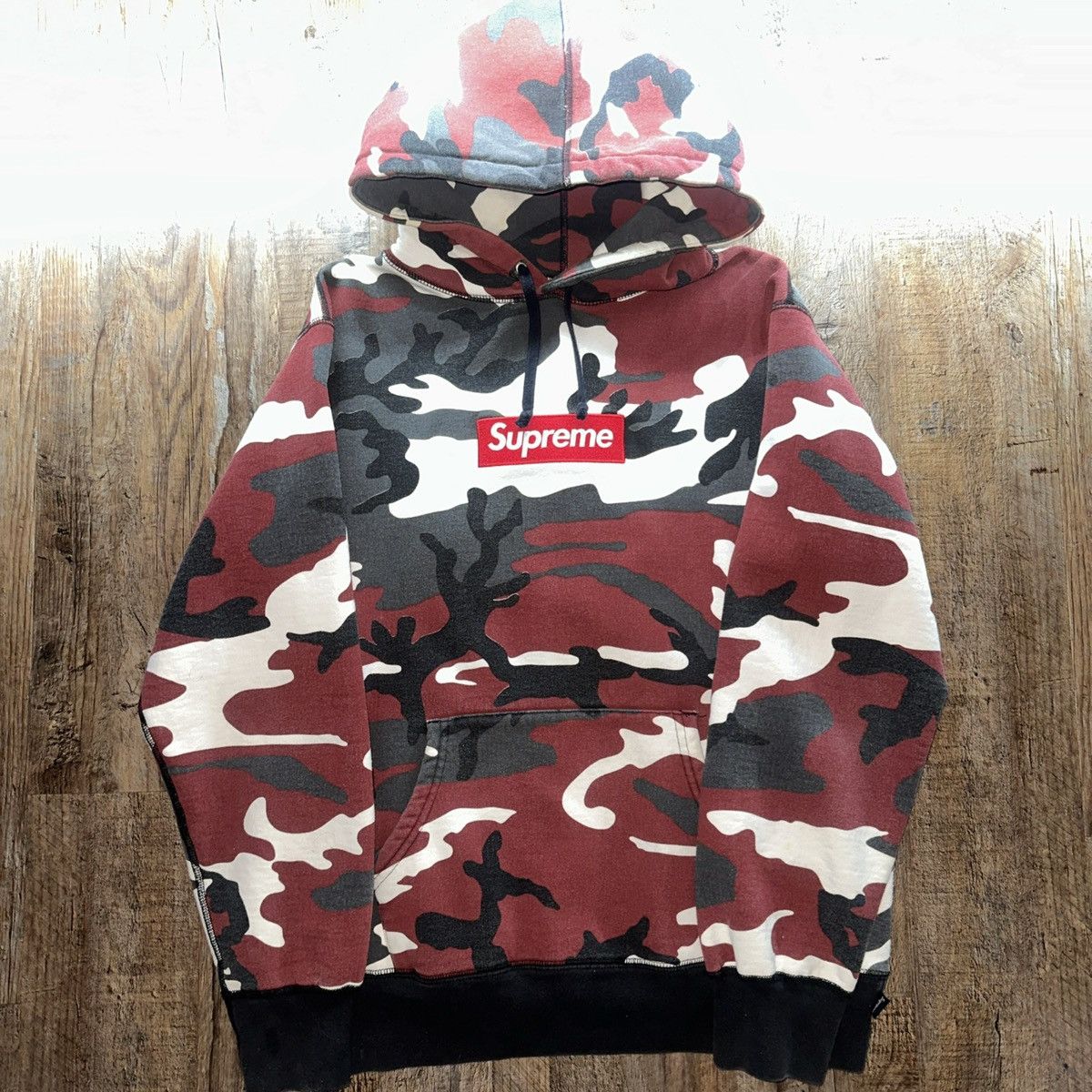 Supreme Supreme FW13 Red Urban Camo Box Logo Hoodie Large Size US L / EU 52-54 / 3 - 1 Thumbnail