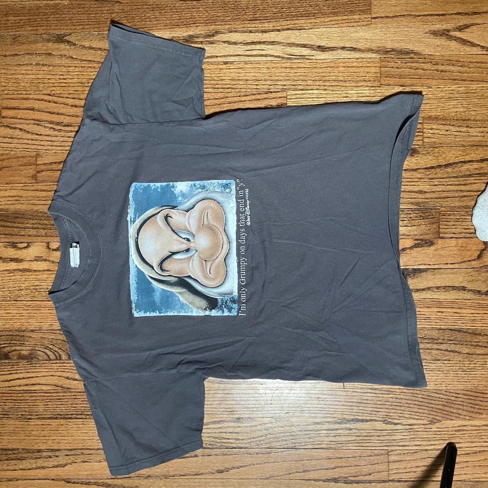 Hanes 90s grey disney grumpy Size US L / EU 52-54 / 3 - 2 Thumbnail