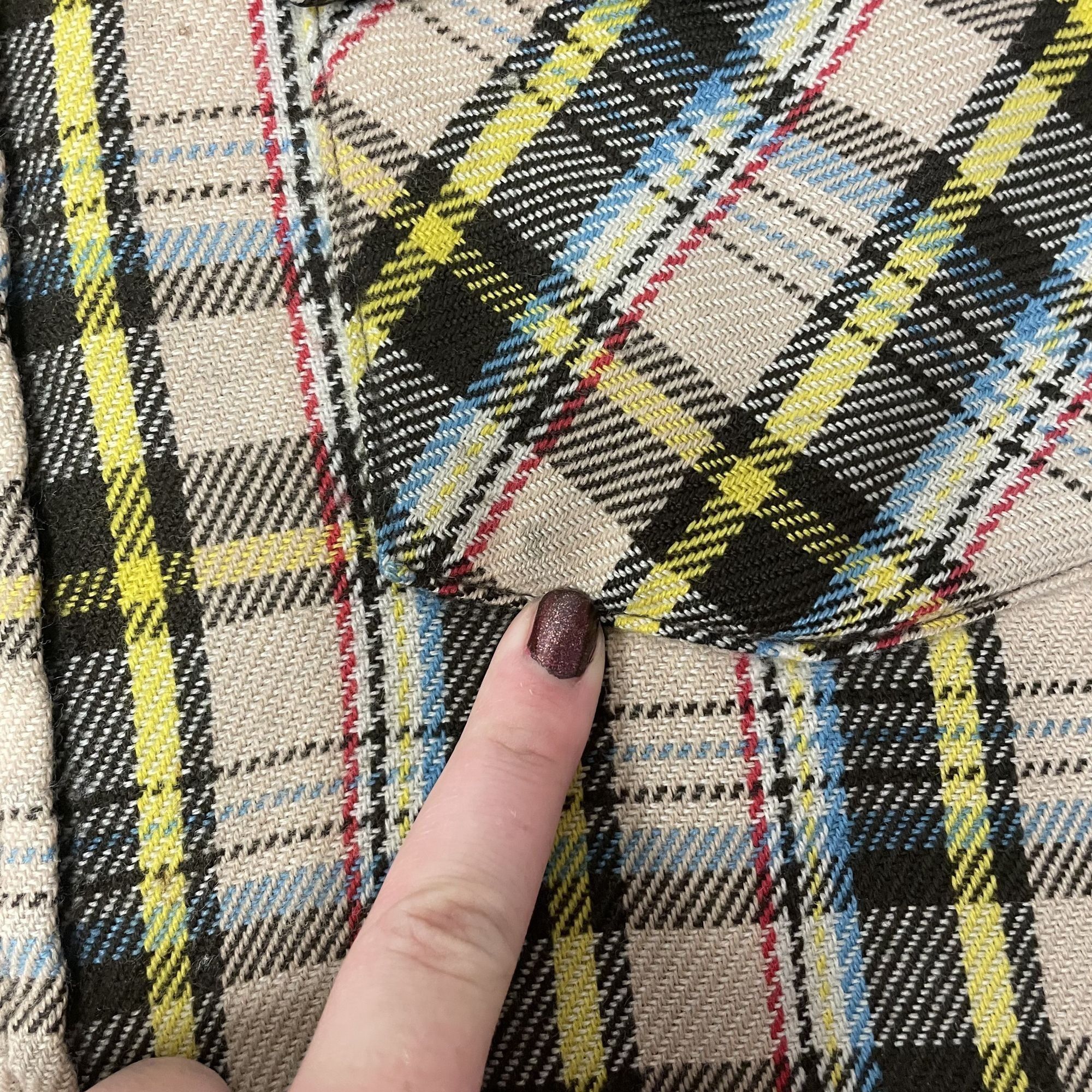 Other Vtg JcPenney Tan MULTI COLOR Shadow Plaid FLANNEL Shirt Size US M / EU 48-50 / 2 - 7 Thumbnail