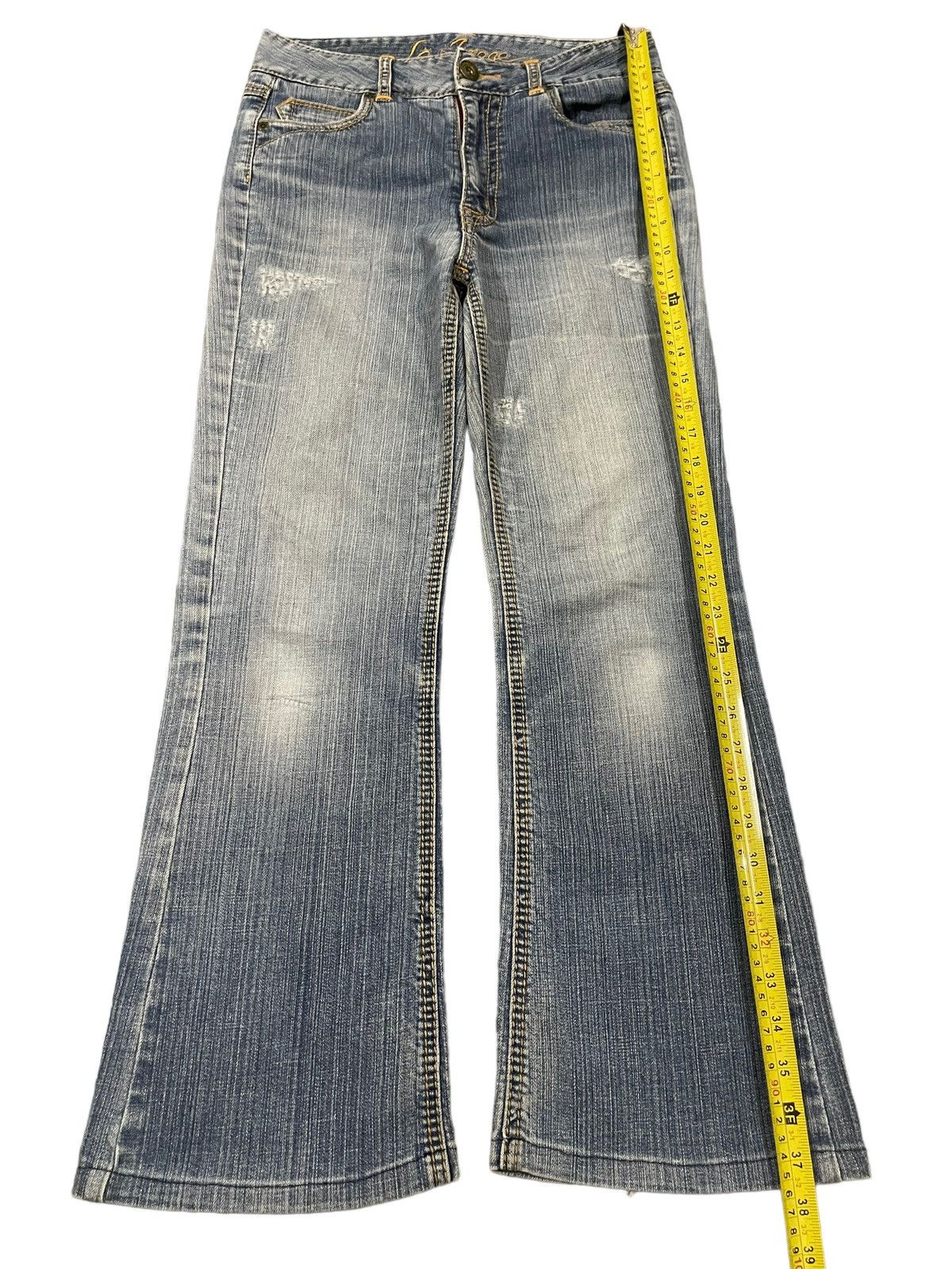 Hysteric Glamour Vintage Japanese Brand Blue Wash Style Bootcut Jeans Size US 28 / EU 44 - 10 Thumbnail