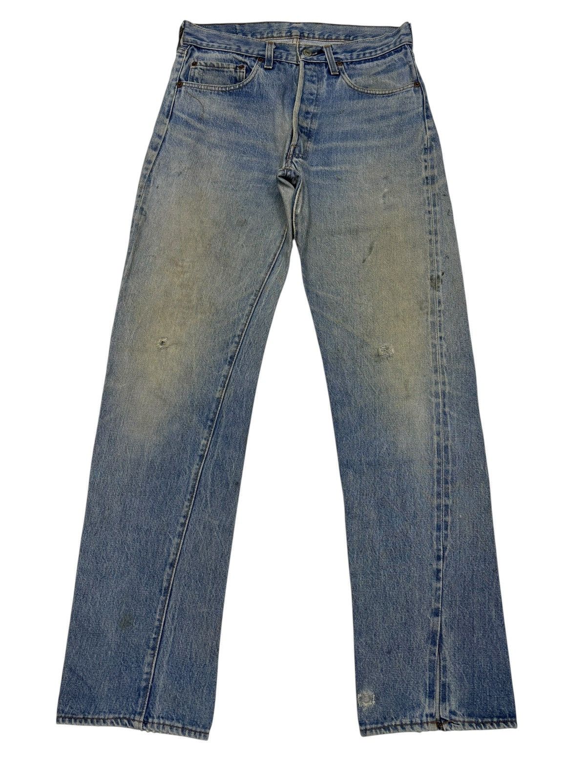 Kapital Vintage Levis 501 Selvedge release hem Distressed Denim Jean Size US 31 - 9 Thumbnail