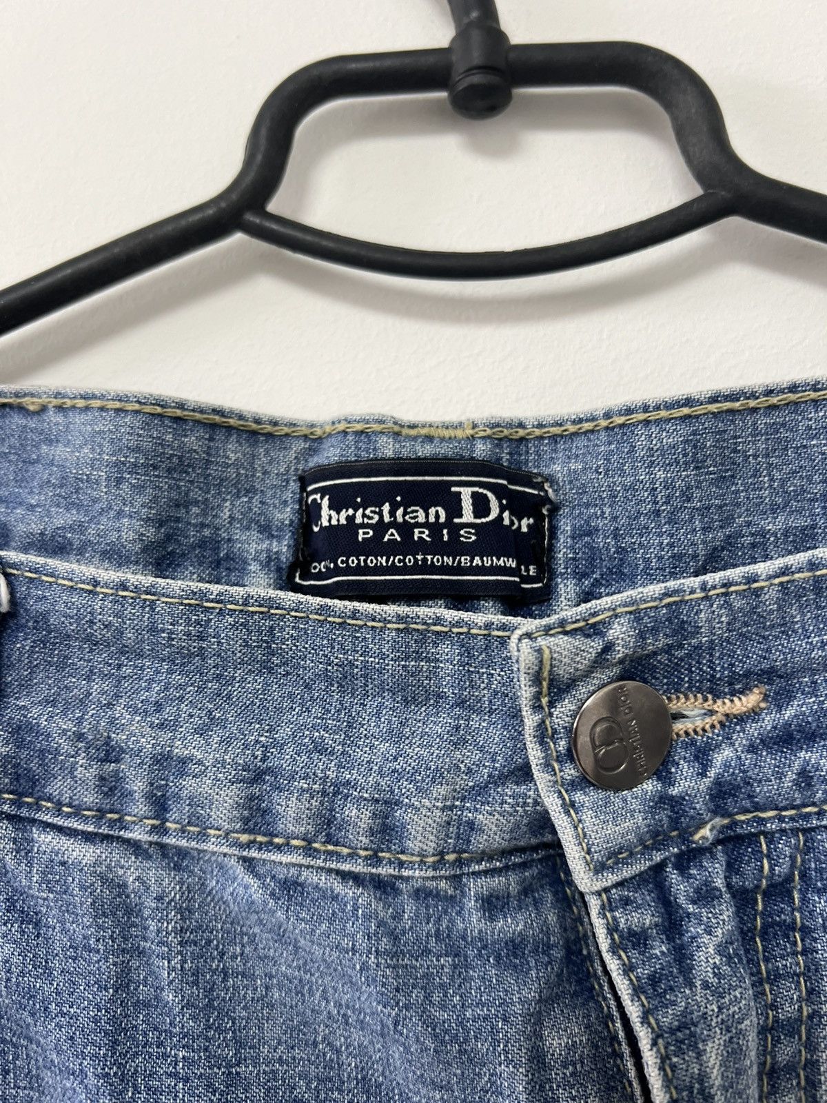 Dior × Vintage Vintage 90’s Christian Dior Paris Blue Washed Jeans Shorts S Size US 28 / EU 44 - 19 Thumbnail