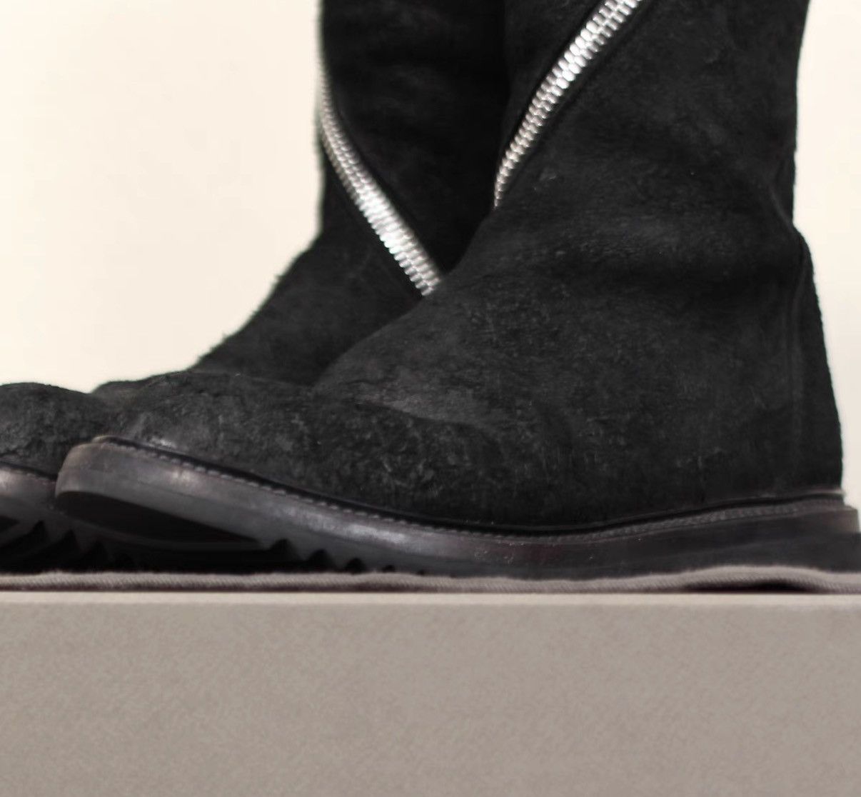 Rick Owens Rick Owens Mainline Suede Swivel-Zip Military Boots Size US 8.5 / IT 38.5 - 2 Thumbnail