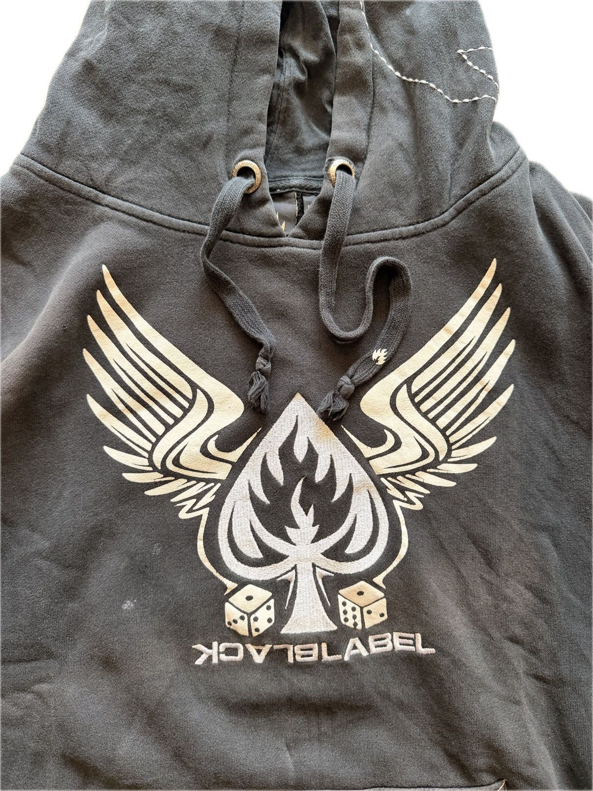 Black Label Y2K Black Label Hoodie With Insane Details Size US L / EU 52-54 / 3 - 2 Thumbnail