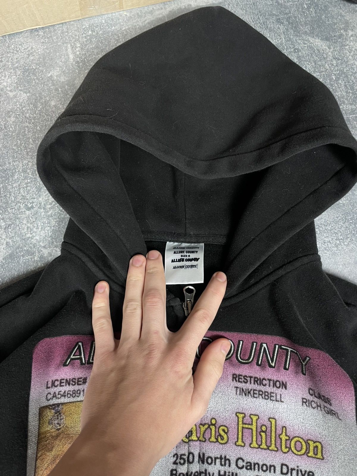 HMDD Allure County Paris Hilton black zip hoodie Size S / US 4 / IT 40 - 3 Thumbnail