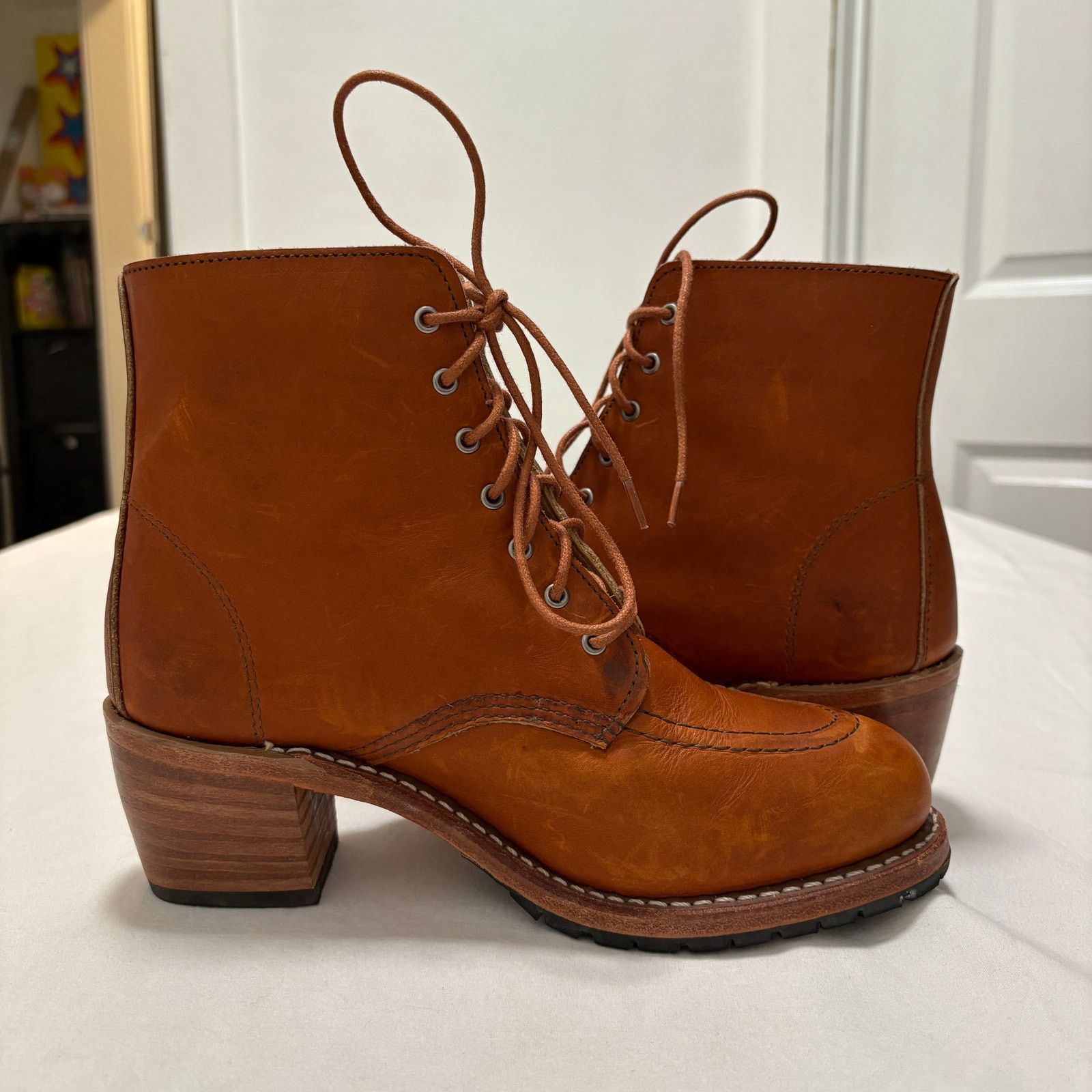 Red Wing Red Wing 3404 Leather Lace Oro Legacy Heritage Clara Boots Size US 8 / IT 38 - 6 Thumbnail