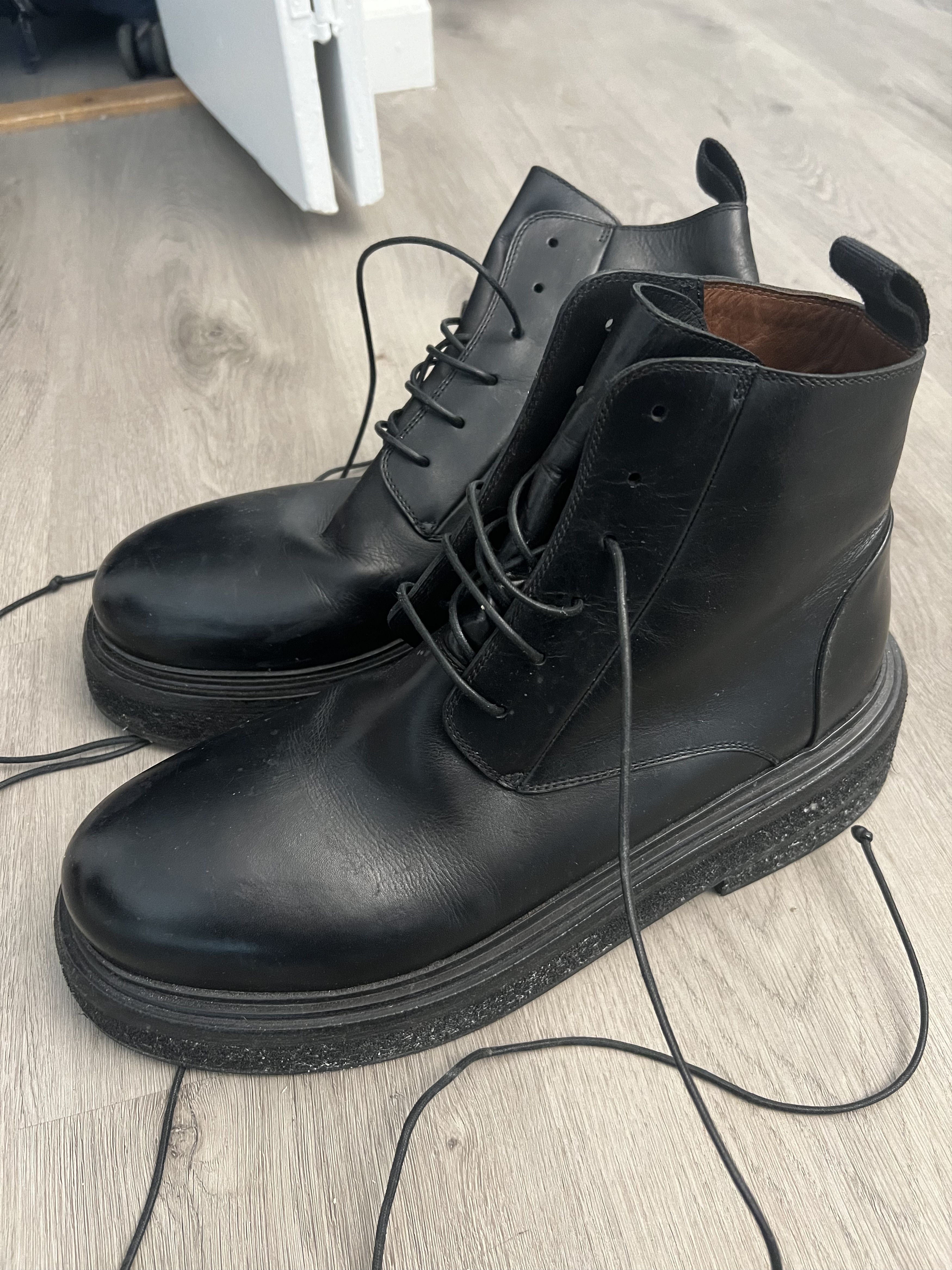 image of Marsell Lace Up Boots in Black, Men's (Size 12)