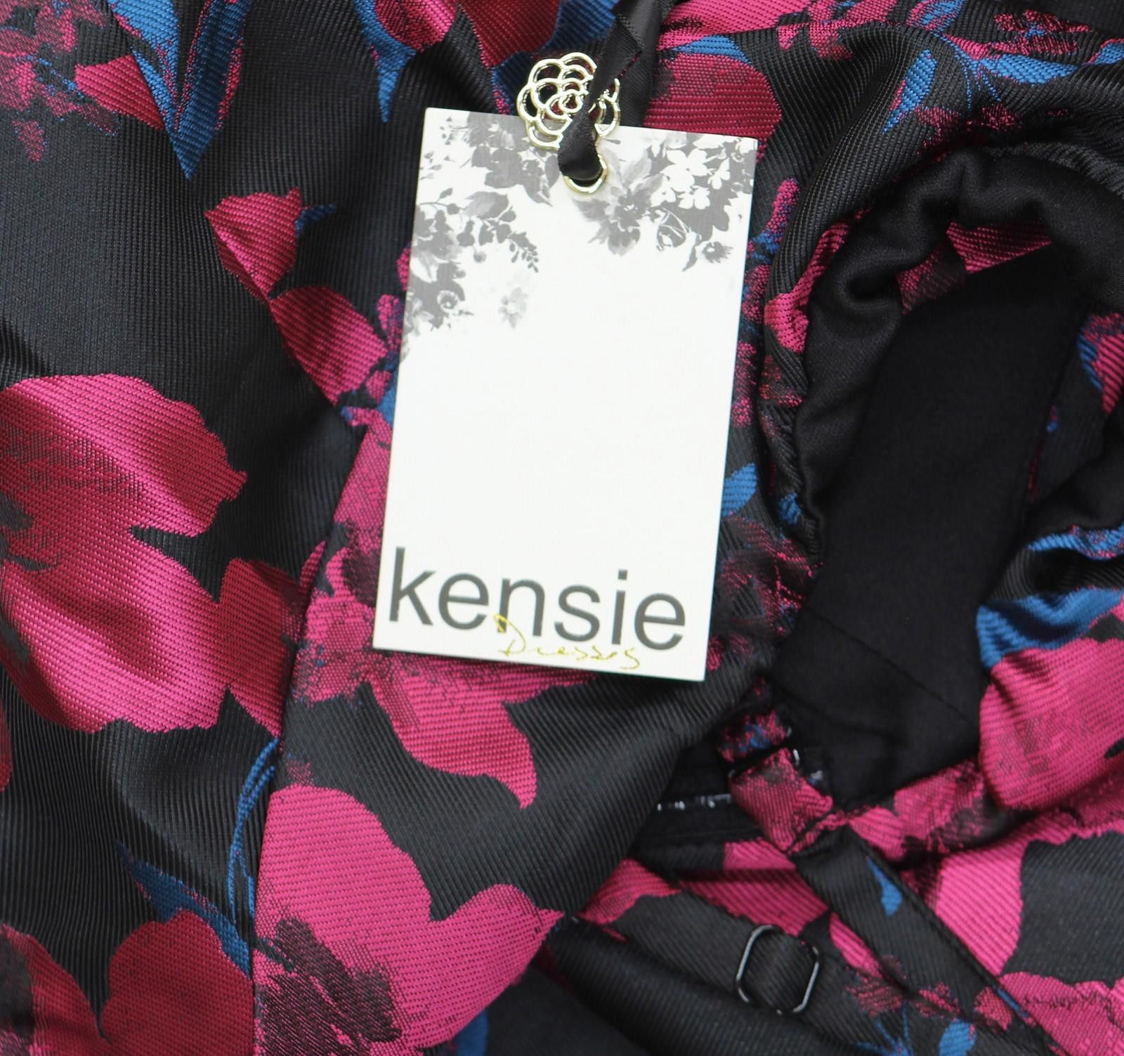 Other Kensie A-line Dress Cold Shoulder Kdtp3014 Black Multi 6 Size M / US 6-8 / IT 42-44 - 3 Thumbnail