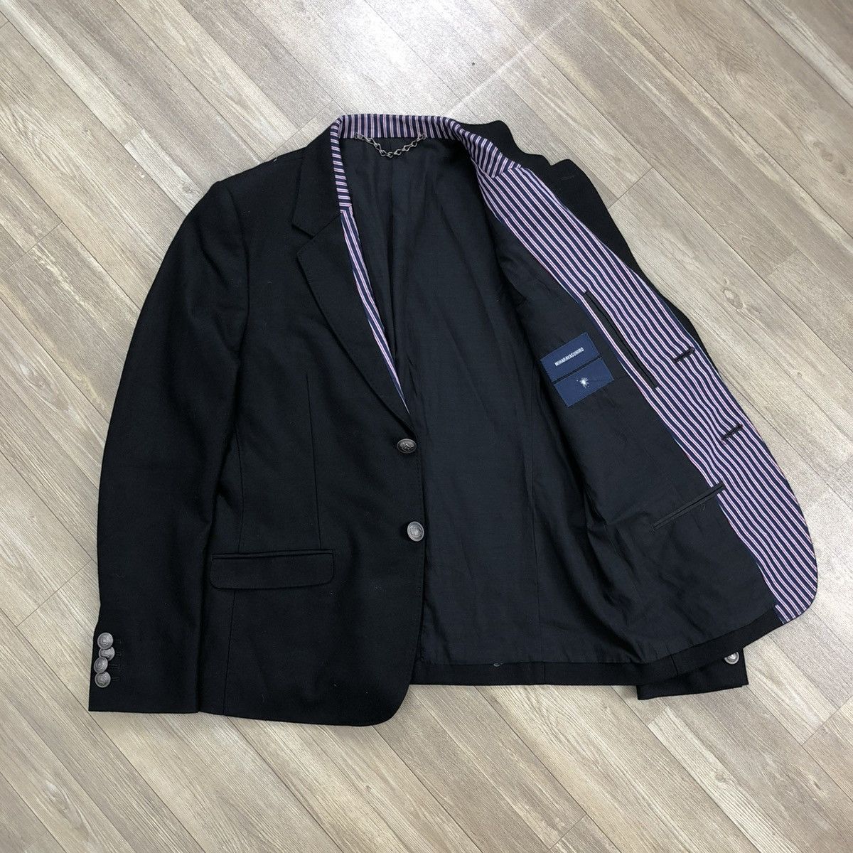Designer × Japanese Brand × Maison MIHARA YASUHIRO 2000s Miharayasuhiro Wool Blazer Coat Jacket Size 46R - 11 Thumbnail